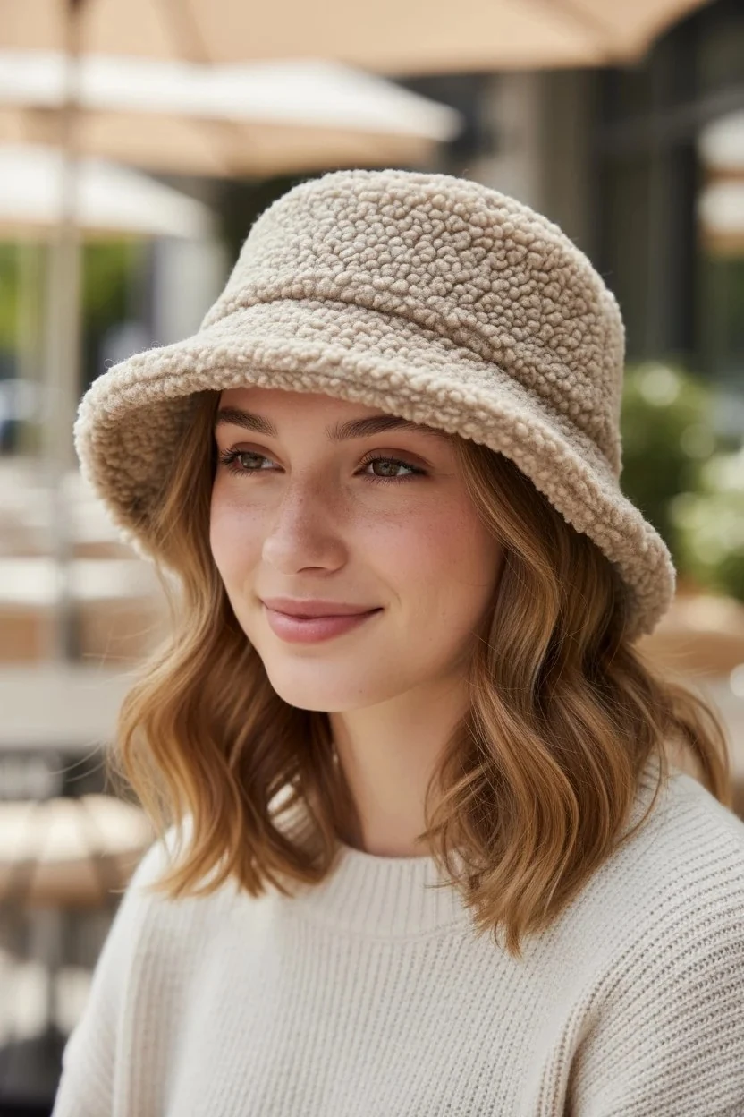 AW24 Sheforshe 13593 Bucket Şapka / Camel