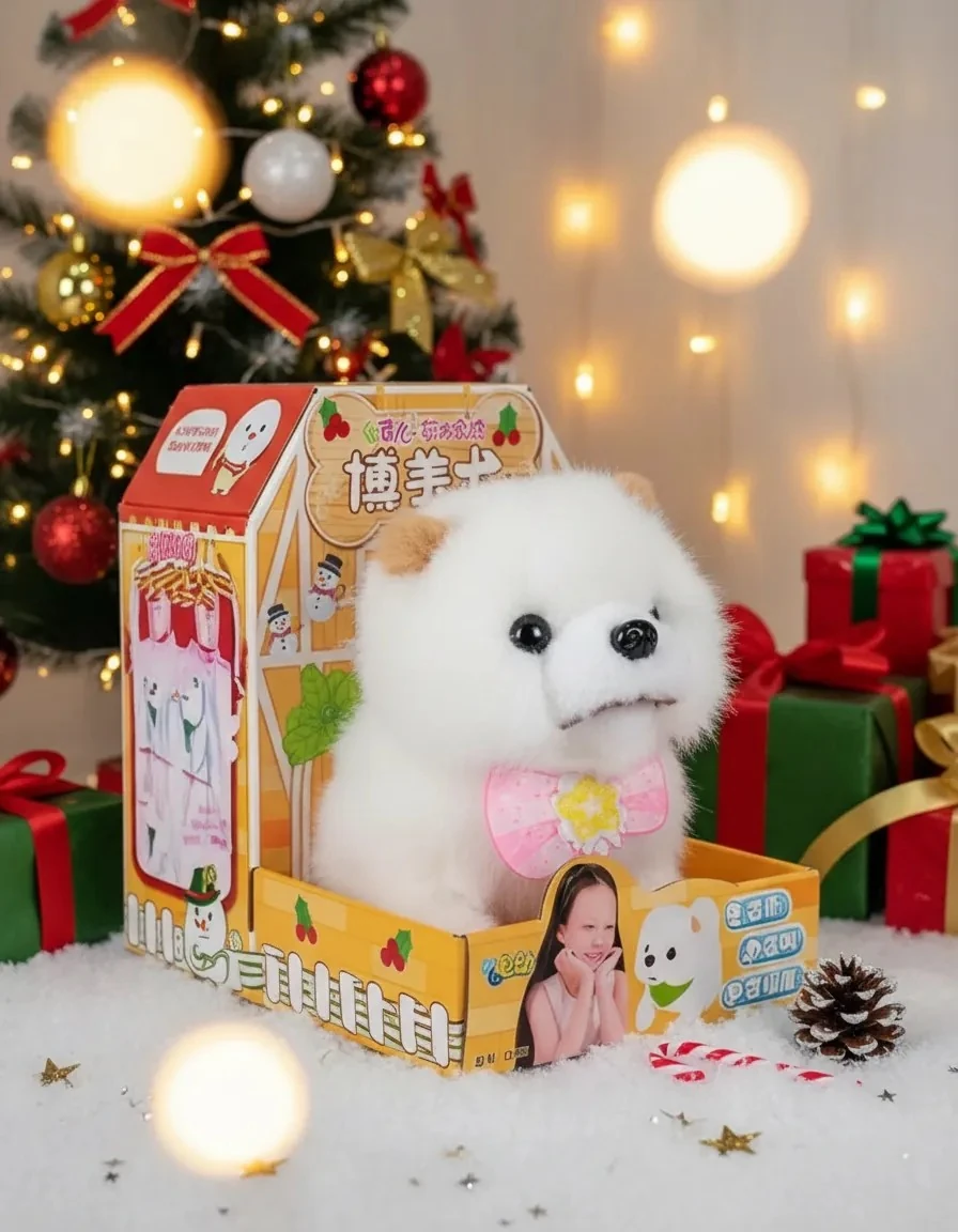 Sesli ve Sallanan Kuyruklu Yürüyen Pilli Peluş Oyuncak