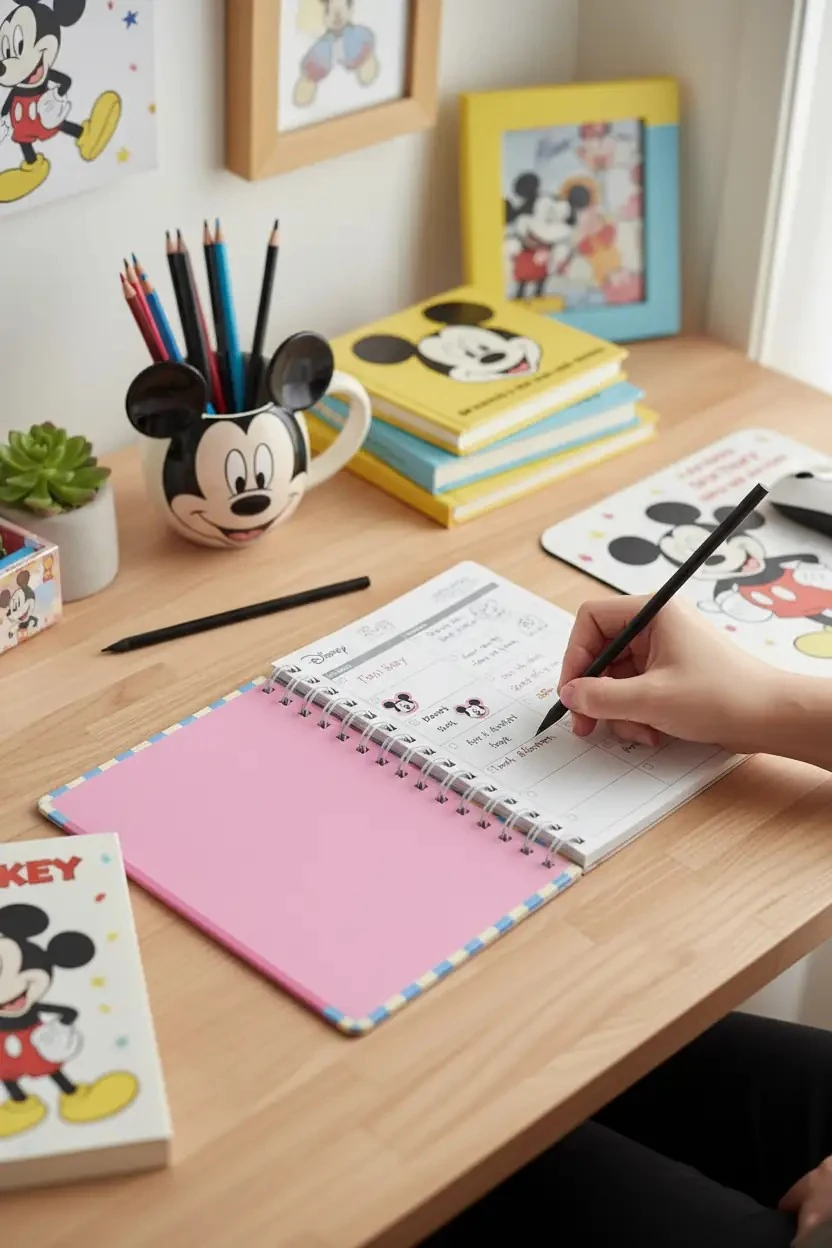 Disney Lisanslı Mickey Yemek Koleksiyonu A5 Günlük Planlayıcı (72 Sayfa, Çıkartmalarla)