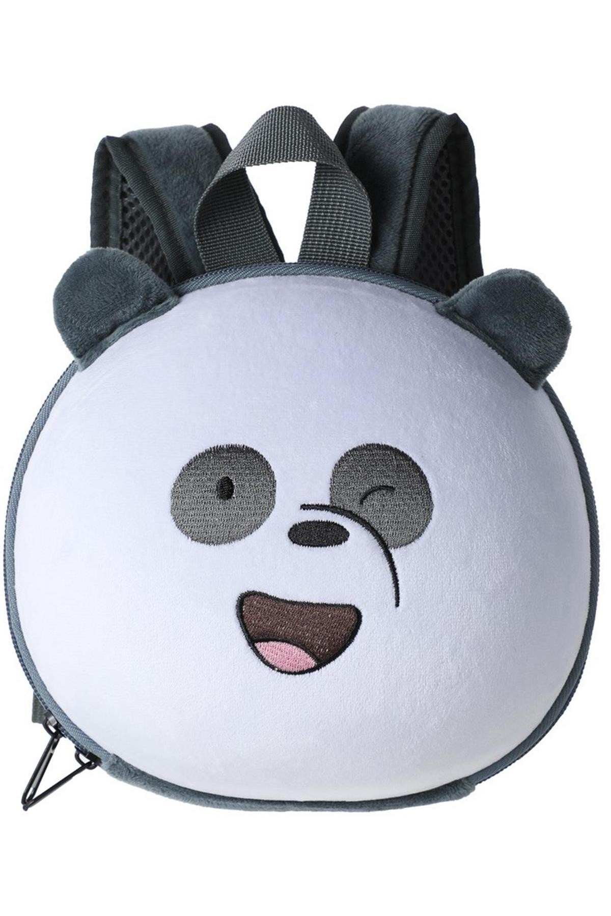 We Bare Bears Lisanslı Yuvarlak Sırt Çantası - Panda 20 Cm