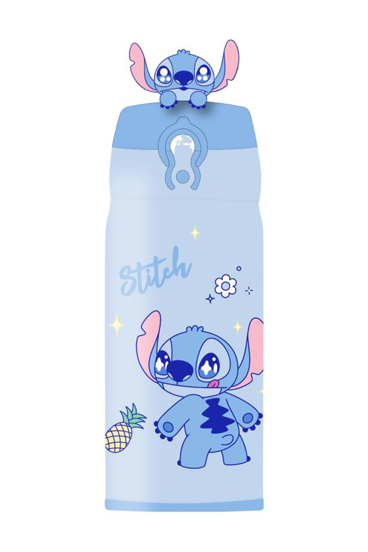 Disney Lilo&Stitch Lisanslı Parti Serisi Ananas Figürlü Termos