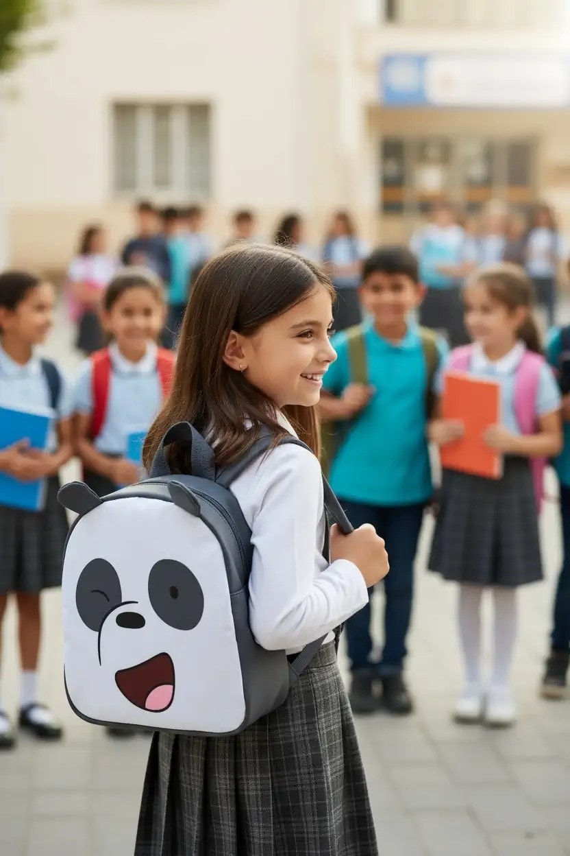 We Bare Bears Lisanslı Sırt Çantası - Panda