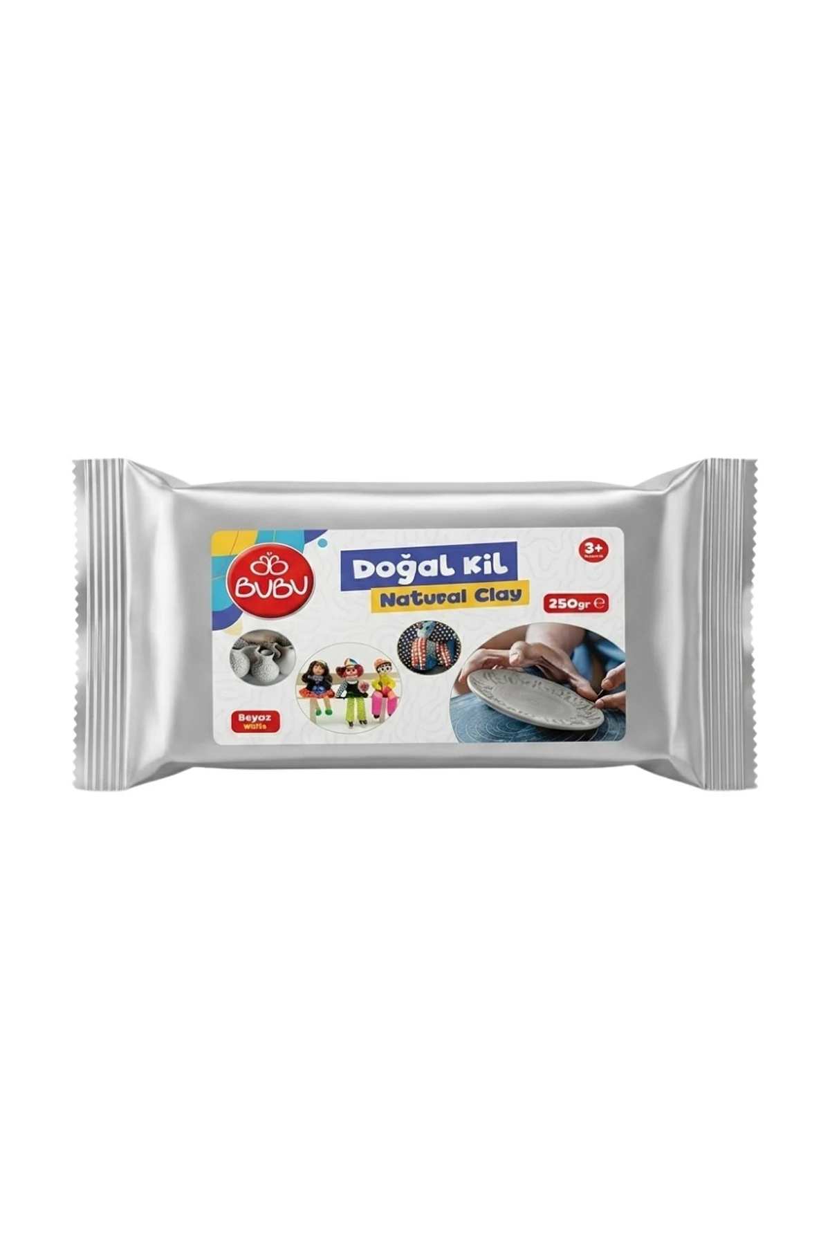BU-BU DOĞAL KİL BEYAZ 250 GR.