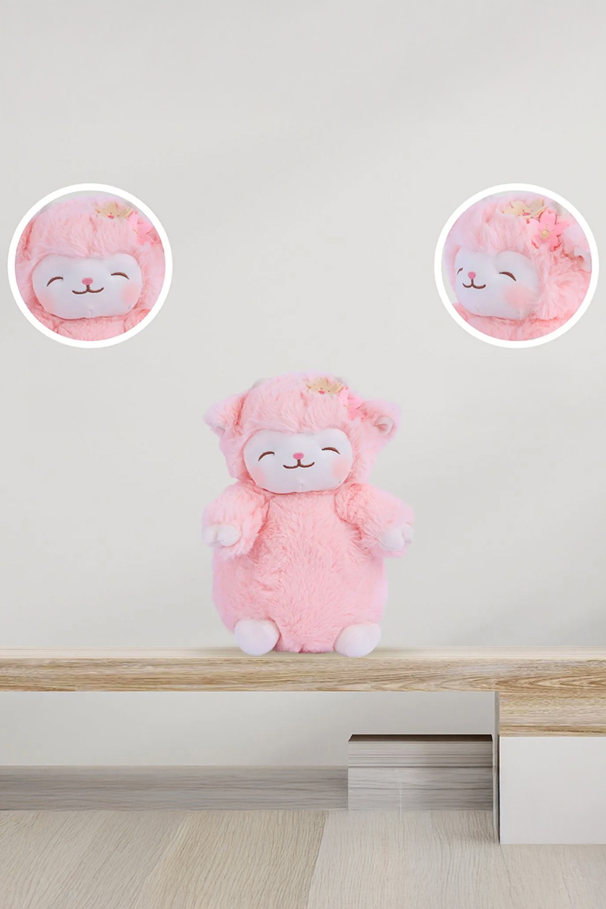 Kuzu Baa Serisi Pembe Peluş Oyuncak - Sakura