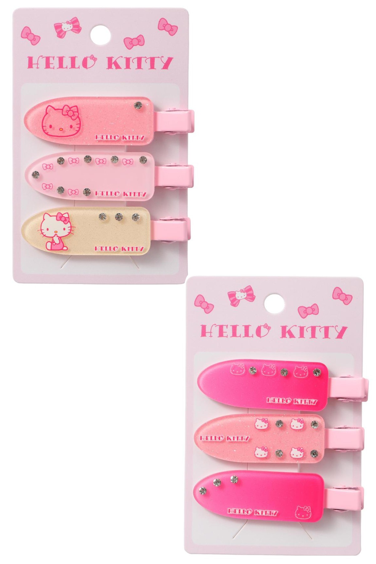 Sanrio Lisanslı Hello Kitty Saç Klipsi 3 adet