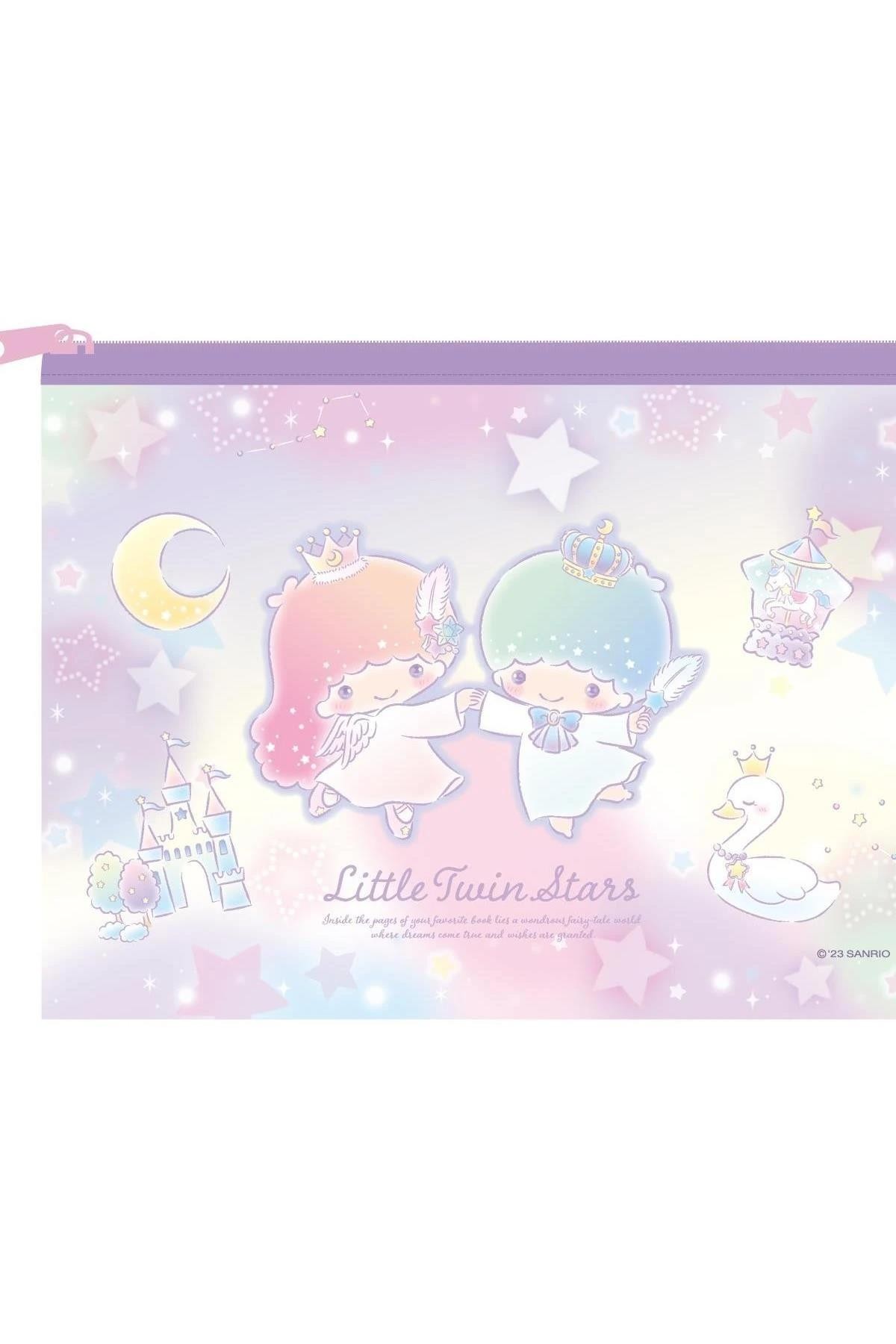 Sanrio Lisanslı Şeffaf Pvc Kalemlik - Little Twin Stars