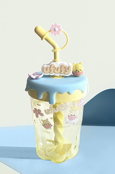 Disney Lisanslı Ufufy Serisi Karıştırmalı Pipetli Bardak