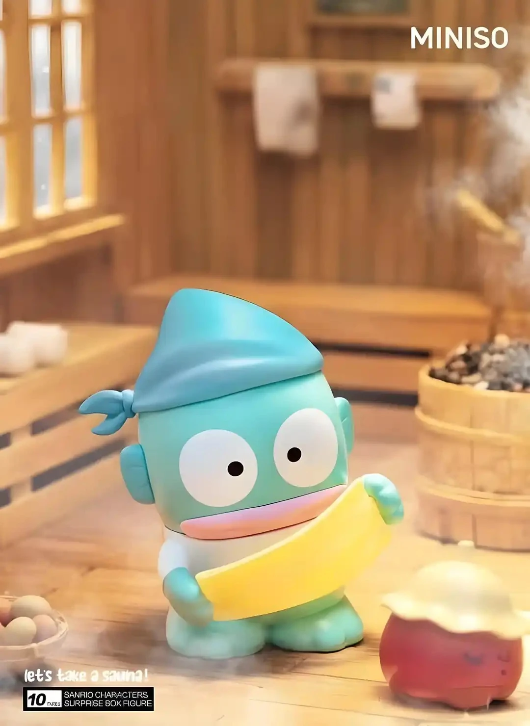 Sanrio Lisanslı Sauna Serisi Sürpriz Figürlü Kutu - Blind Box