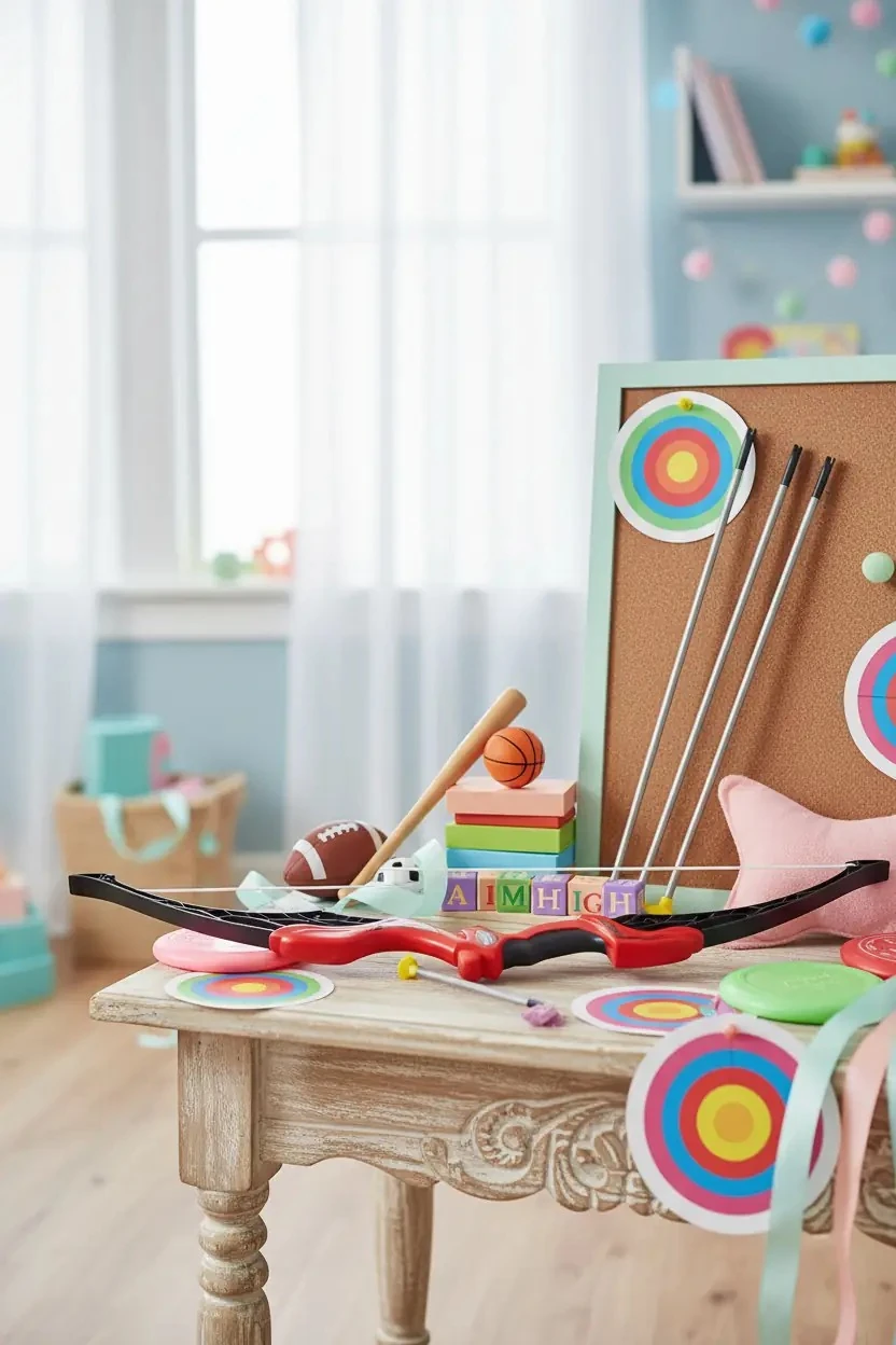 Miniso Lisanslı Eğitici Çocuk Okçuluk Seti Odaklanma Geliştirici Oyuncak 67.5 Cm
