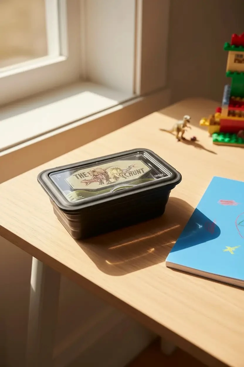 Jurassic World Serisi Çok Bölmeli Yemek Kabı 1100 ml (Siyah)