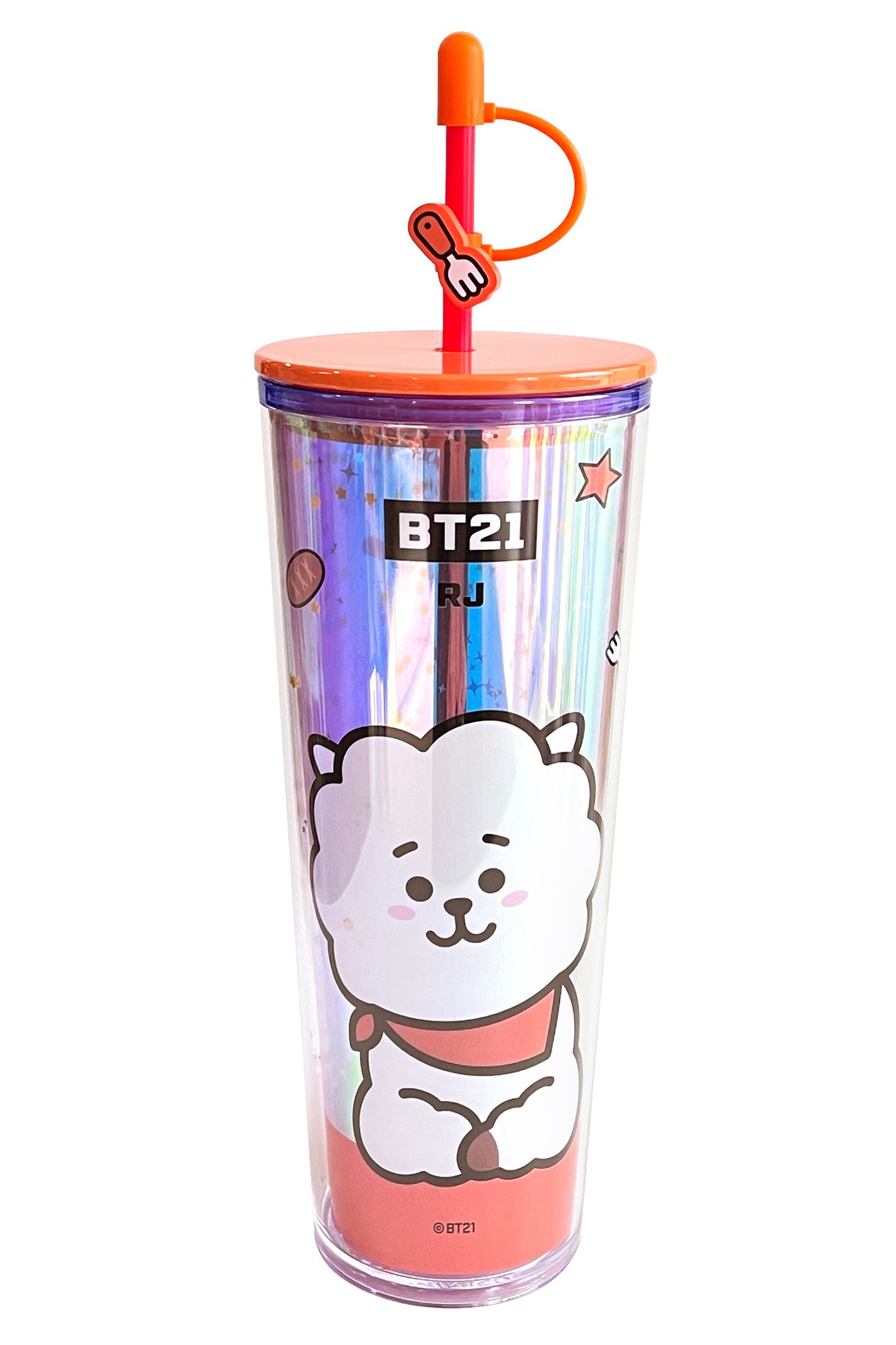 BT21 Lisanslı Çift Cidarlı Pipetli Şişe (800ml) - RJ