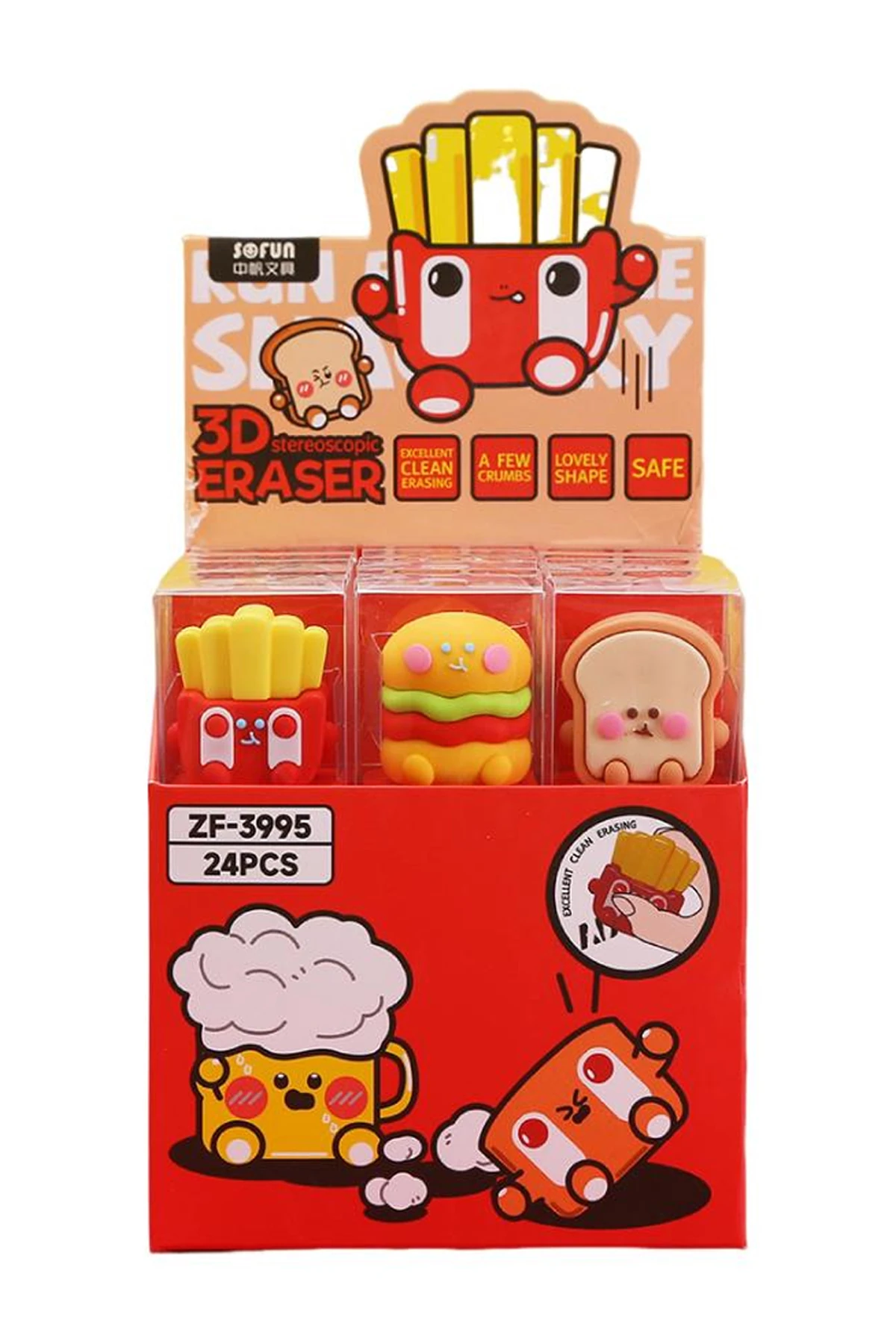 Pişirme Serisi Silgi (2 çeşitli model, Fast Food)