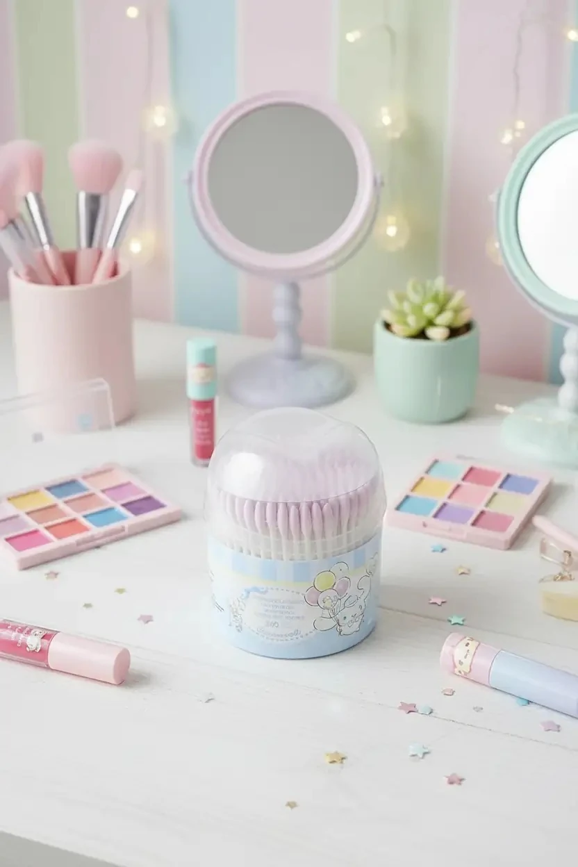 Sanrio Lisanslı Cinnamoroll Karışık Pamuklu Çubuklar (240 Adet)