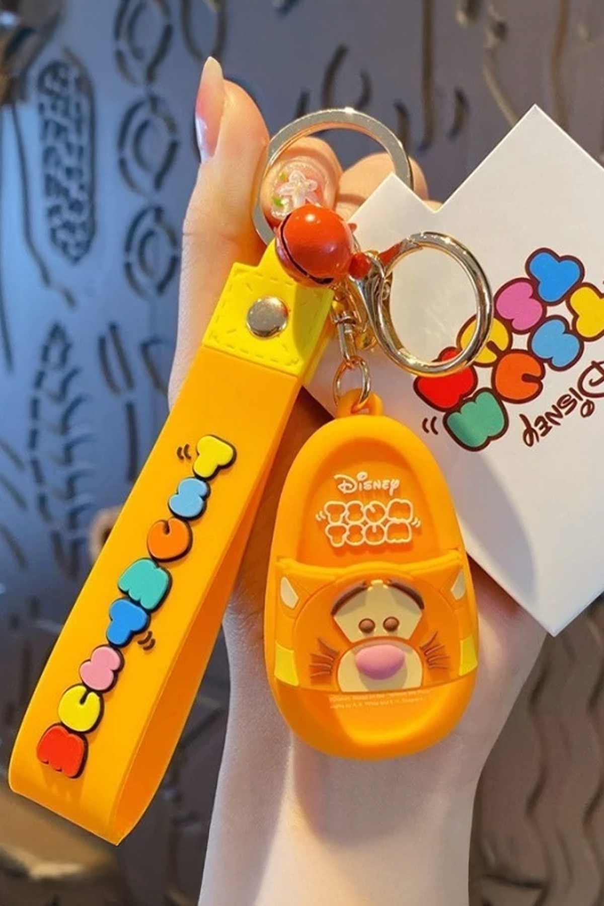 Disney Lisanslı Tsum Tsum Serisi Mini Terlik Figürlü Anahtarlık