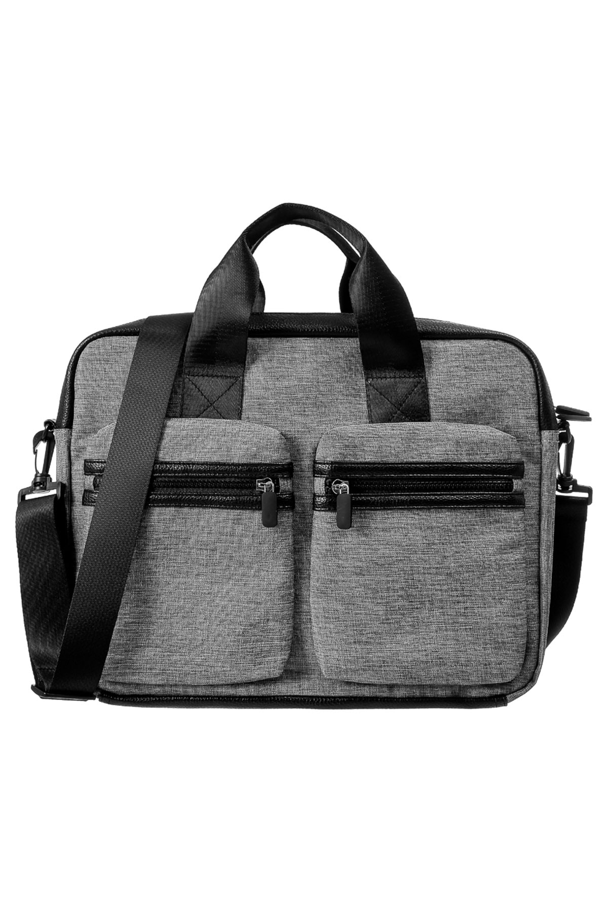 Omuz Askılı Laptop Çantası - Gri (Outlet)