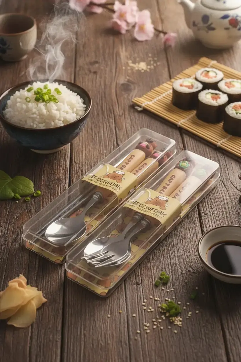 Square Terminal 一式セット　✨極美品✨ Capybara Çatal Kaşık Chopstick Seti – Sevimli Tasarım | Miniso TR