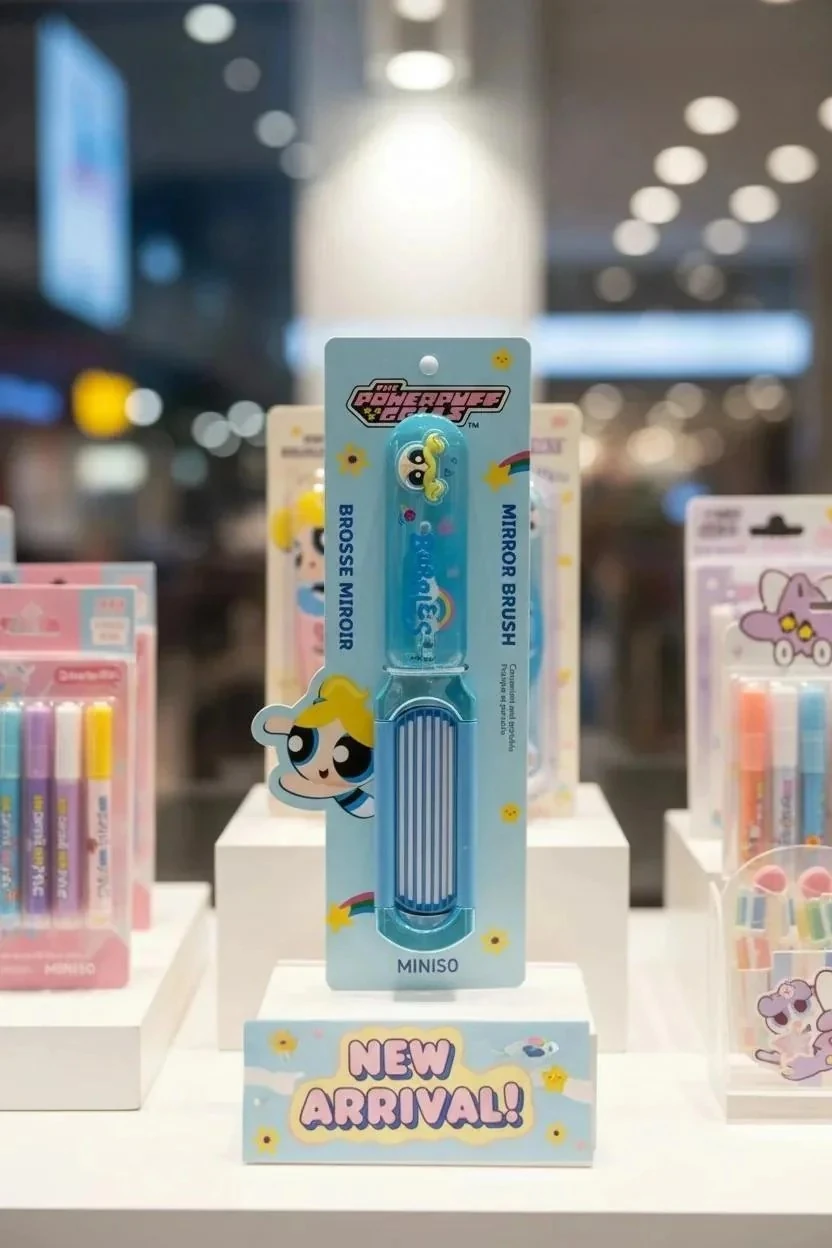 Powerpuff Girls Lisanslı Aynalı Saç Fırçası - Bubbles