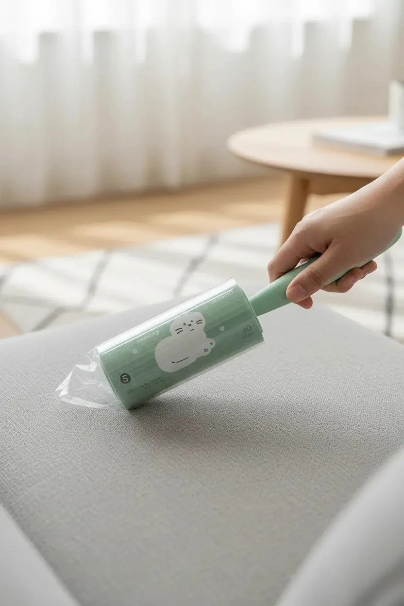 Miniso Lisanslı Hayvan Serisi Tüy Toplayıcı Rulo – 60 Yaprak Yeşil Kıyafet Kumaş Temizleyici