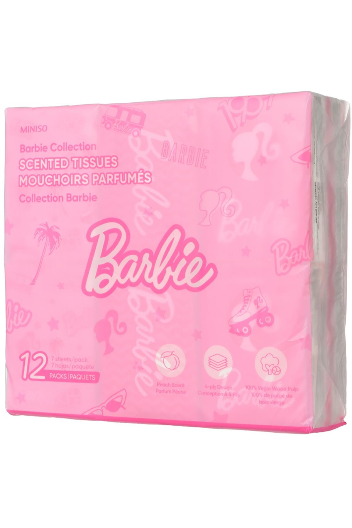 Barbie Lisanslı Kokulu  Kağıt Mendil 12'li Paket