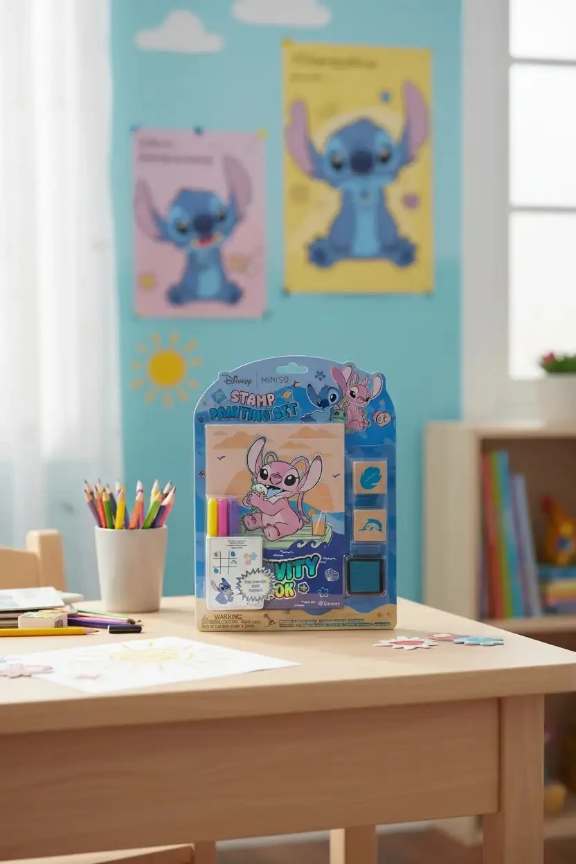 Disney Lilo ve Stitch Lisanslı Damga Boyama Seti