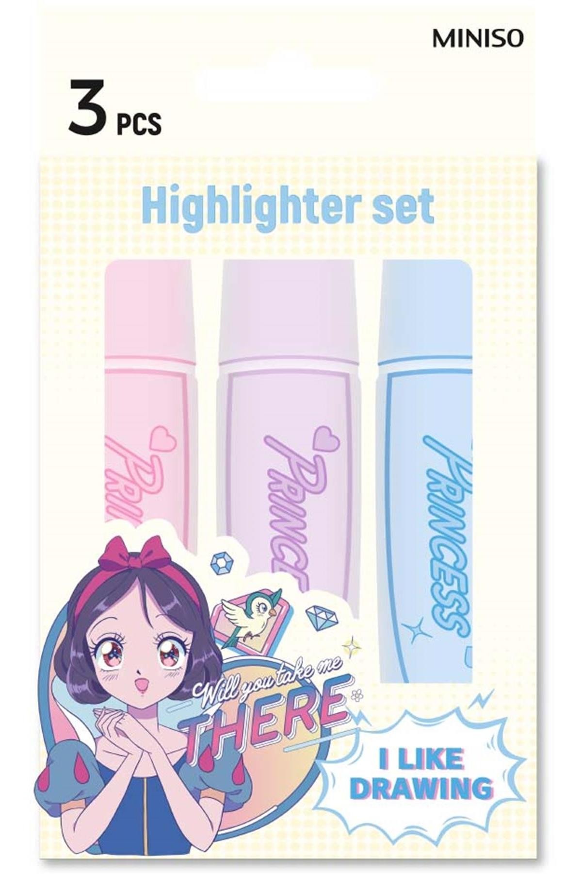 Disney Manga Prenses Lisanslı 3'Lü Marker Set