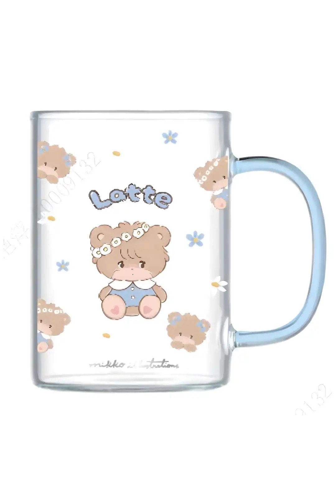 Mikko Lisanslı Borosilikat Cam Bardak (420ml) - Latte