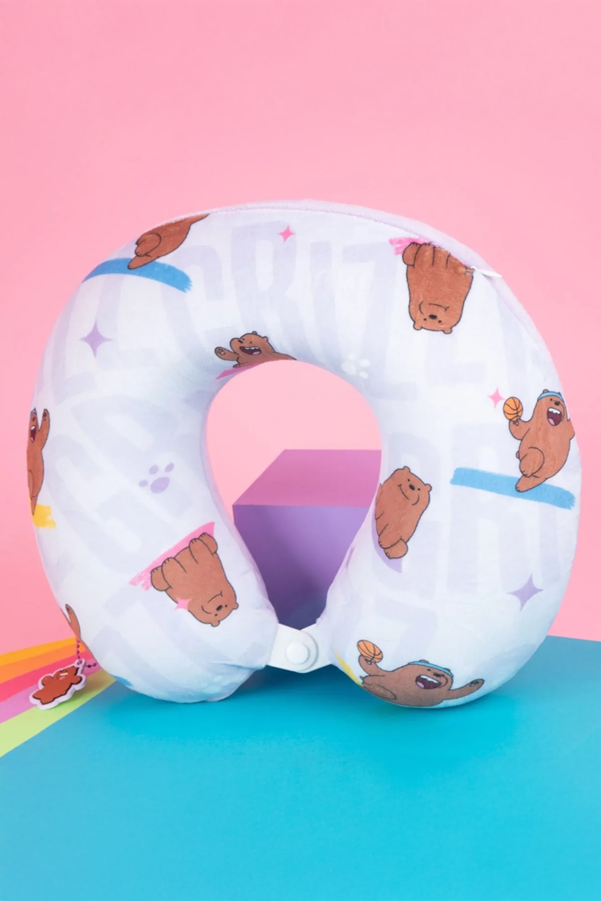 We Bare Bears Lisanslı Boyun Yastığı (Boz Ayı) (Outlet)