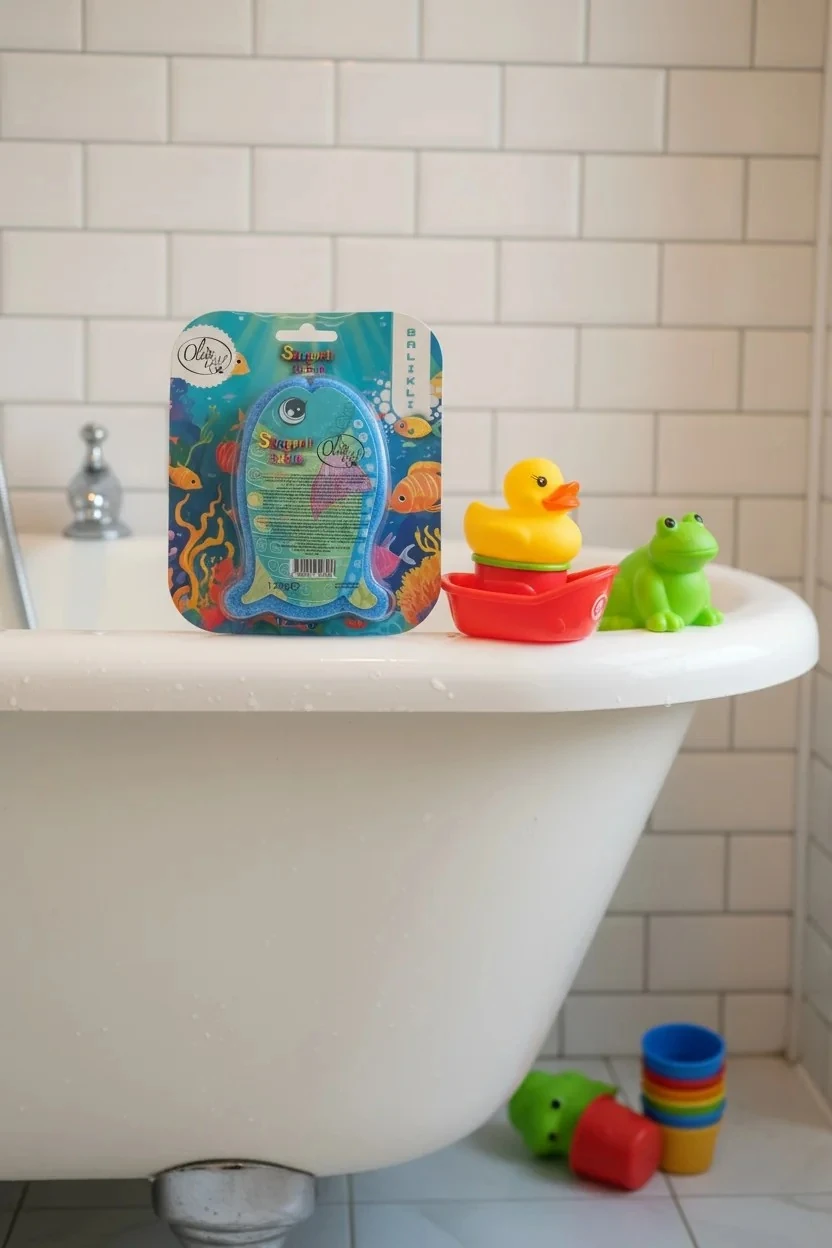 Balık Figürlü Süngerli Sabun