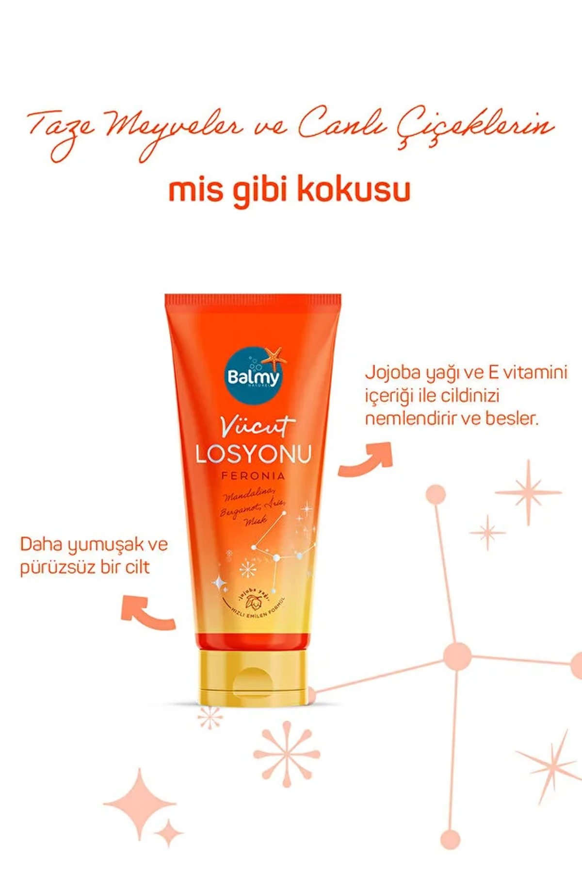 Balmy Feronia Vücut Losyonu Taze Meyve-Çiçeksi Kokular 200ml