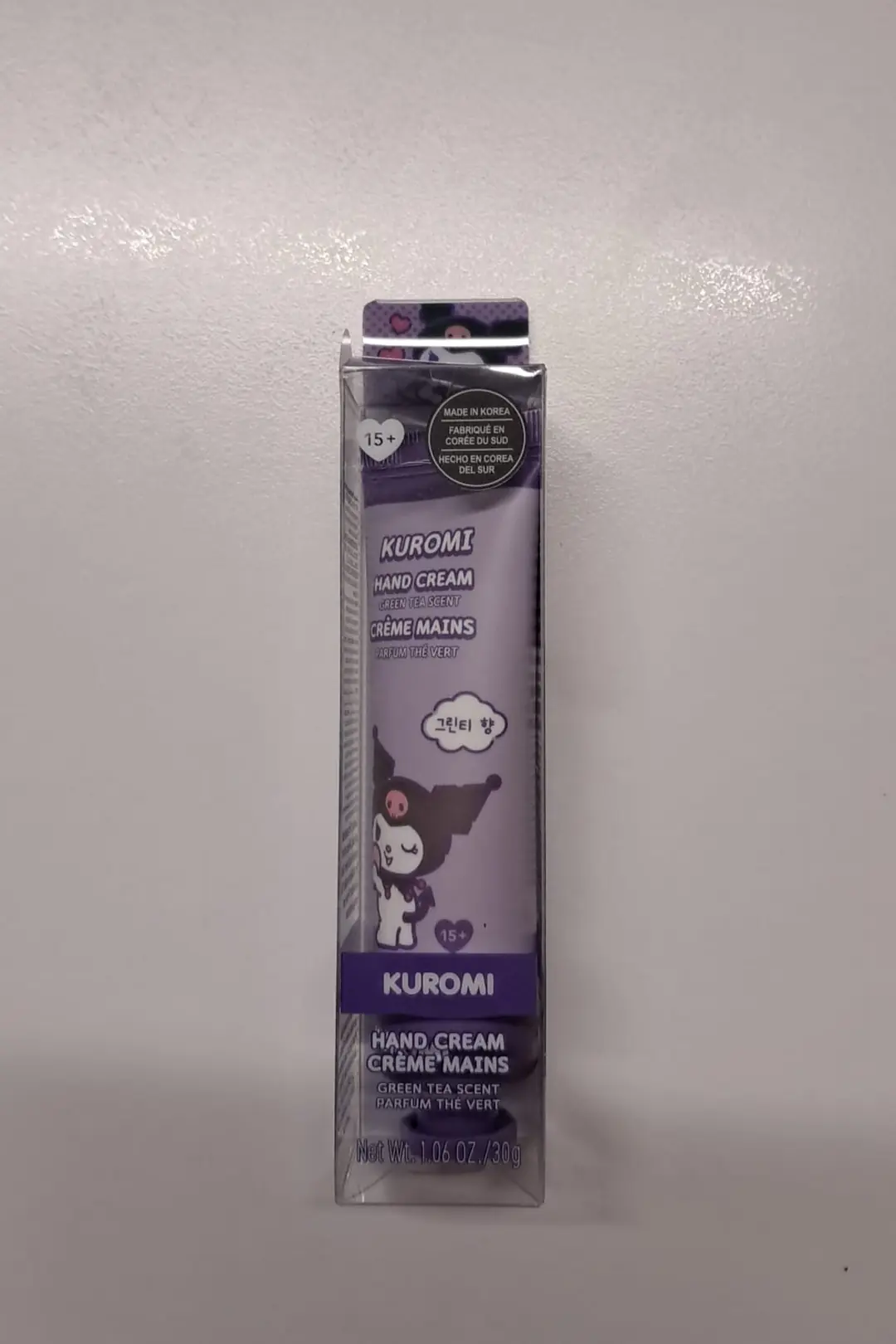 MINISO Sanrio Lisanslı Kuromi Çay Kokulu El Kremi – Taşınabilir Günlük El Bakımı