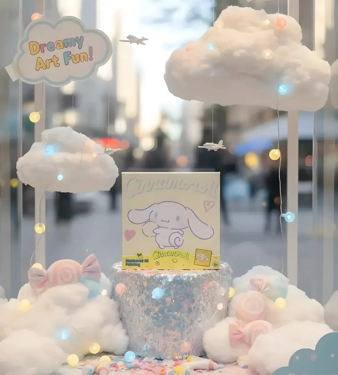 Sanrio Lisanslı Tatlı Koleksiyonu Numaralı Yağlıboya Tablo