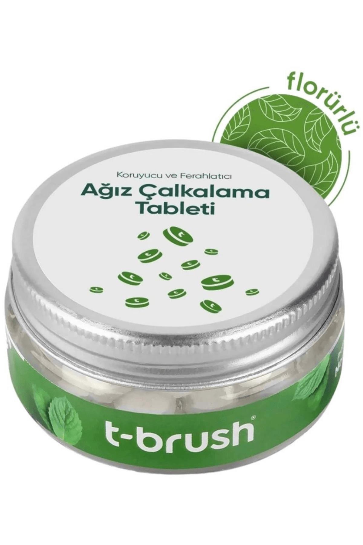 T-Brush Nane Aromalı Ağız Çalkalama Tableti Florürlü