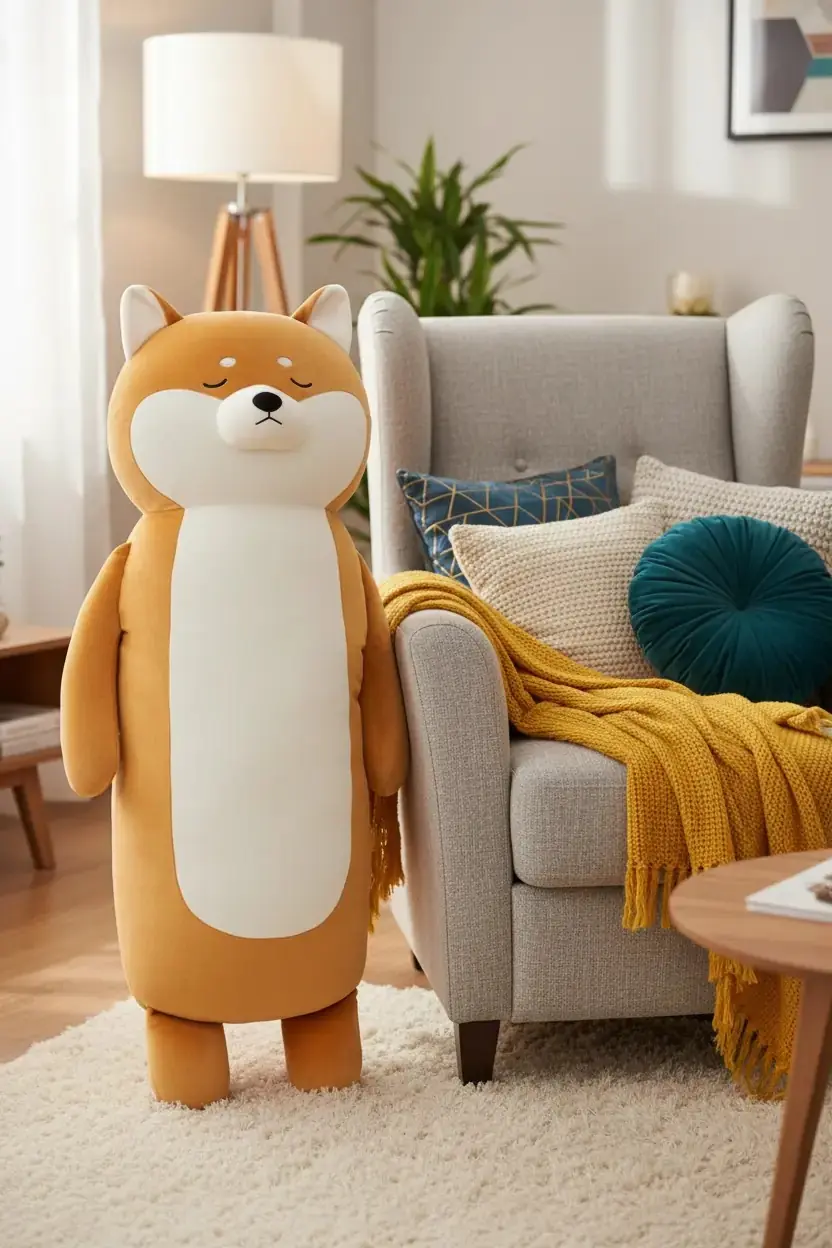Dev Shiba Inu Peluş Oyuncak – 89 Cm Yumuşak Tasarım | Miniso TR