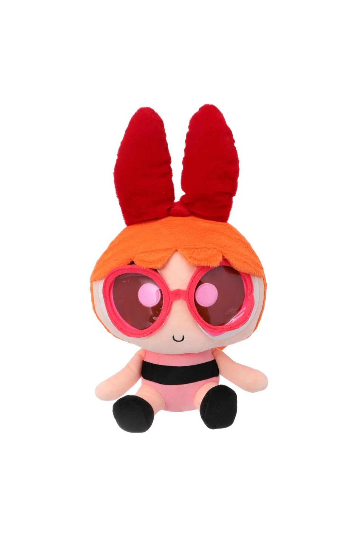 Powerpuff Girls Lisanslı Güneş Gözlüklü Oturan Peluş Oyuncak 25 cm - Blossom