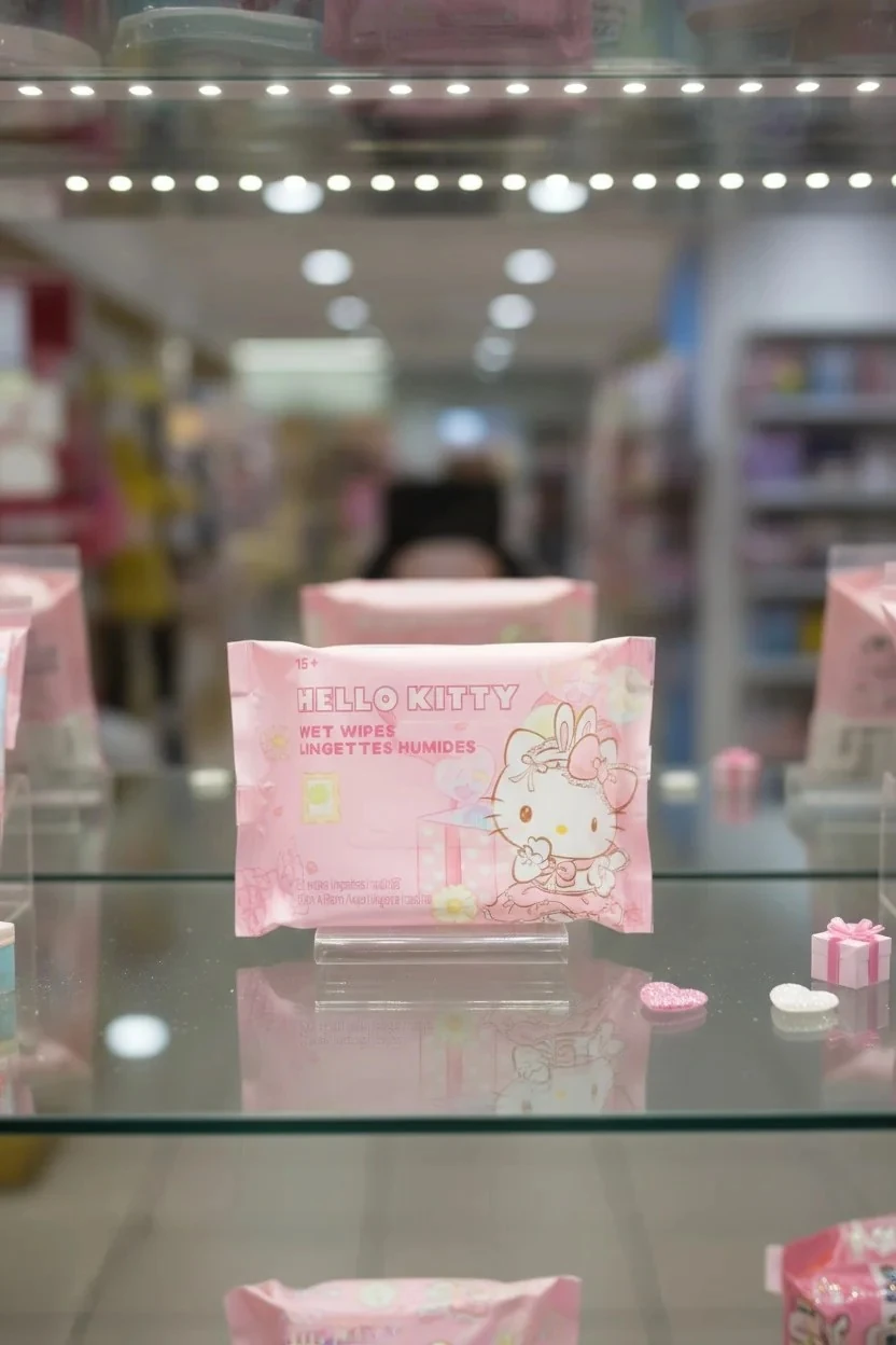 Sanrio Lisanslı Hello Kitty Islak Mendil (20 Mendil)