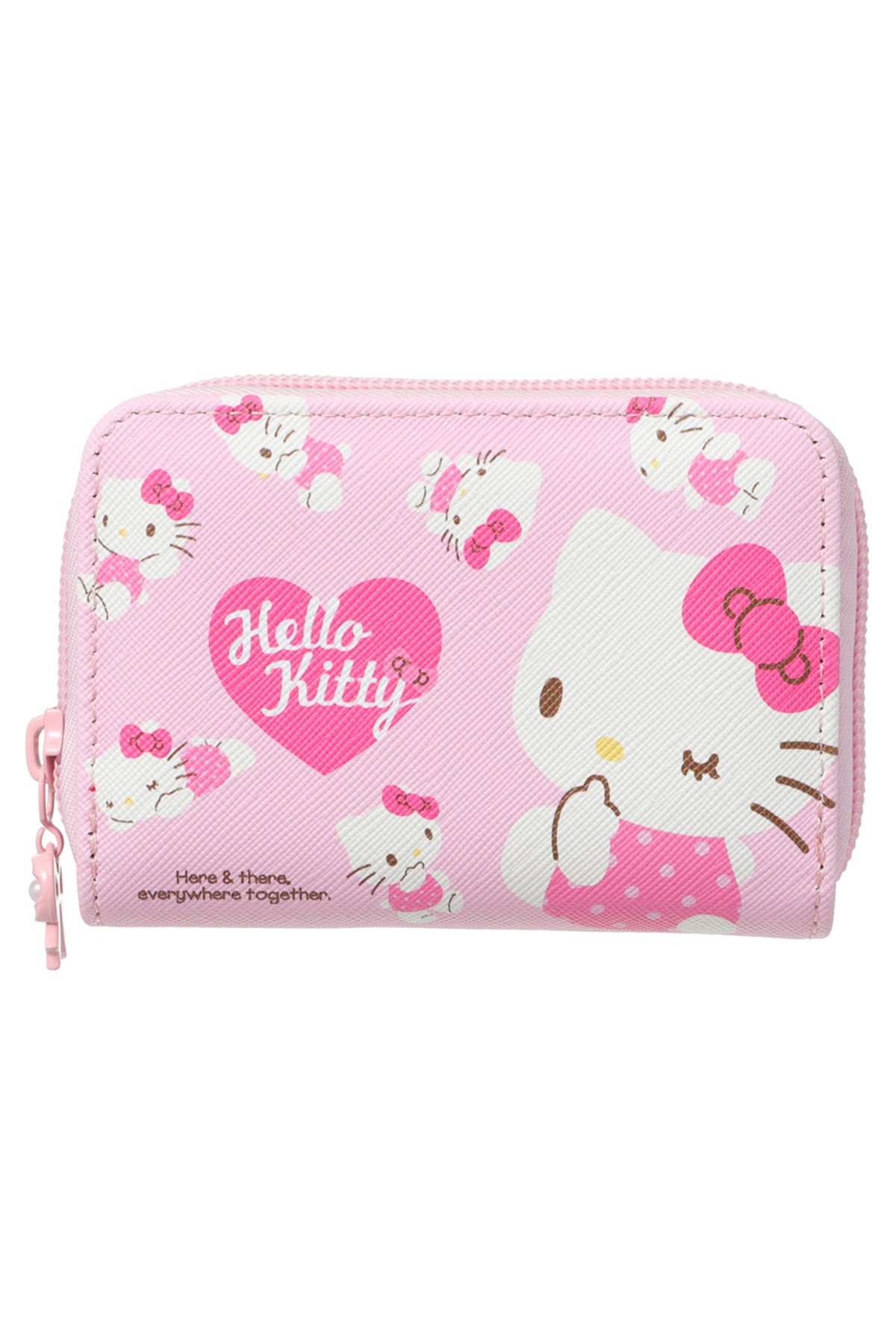 Sanrio Lisanslı Pembe Serisi Fermuarlı Bozuk Para Cüzdanı - Hello Kitty