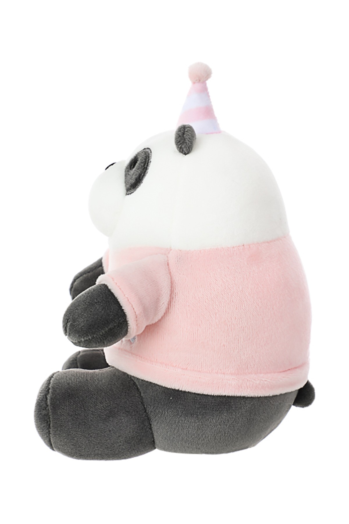 We Bare Bears Lisanslı Doğum Günü Şapkalı Yumuşak Bebek - Panda