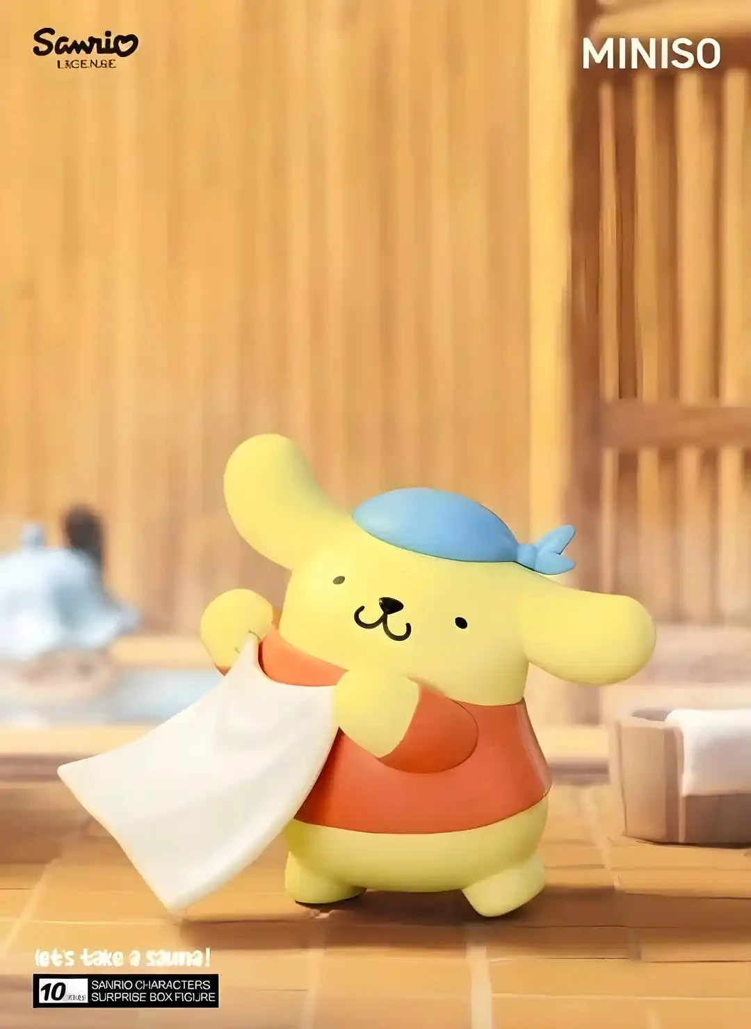 Sanrio Lisanslı Sauna Serisi Sürpriz Figürlü Kutu - Blind Box