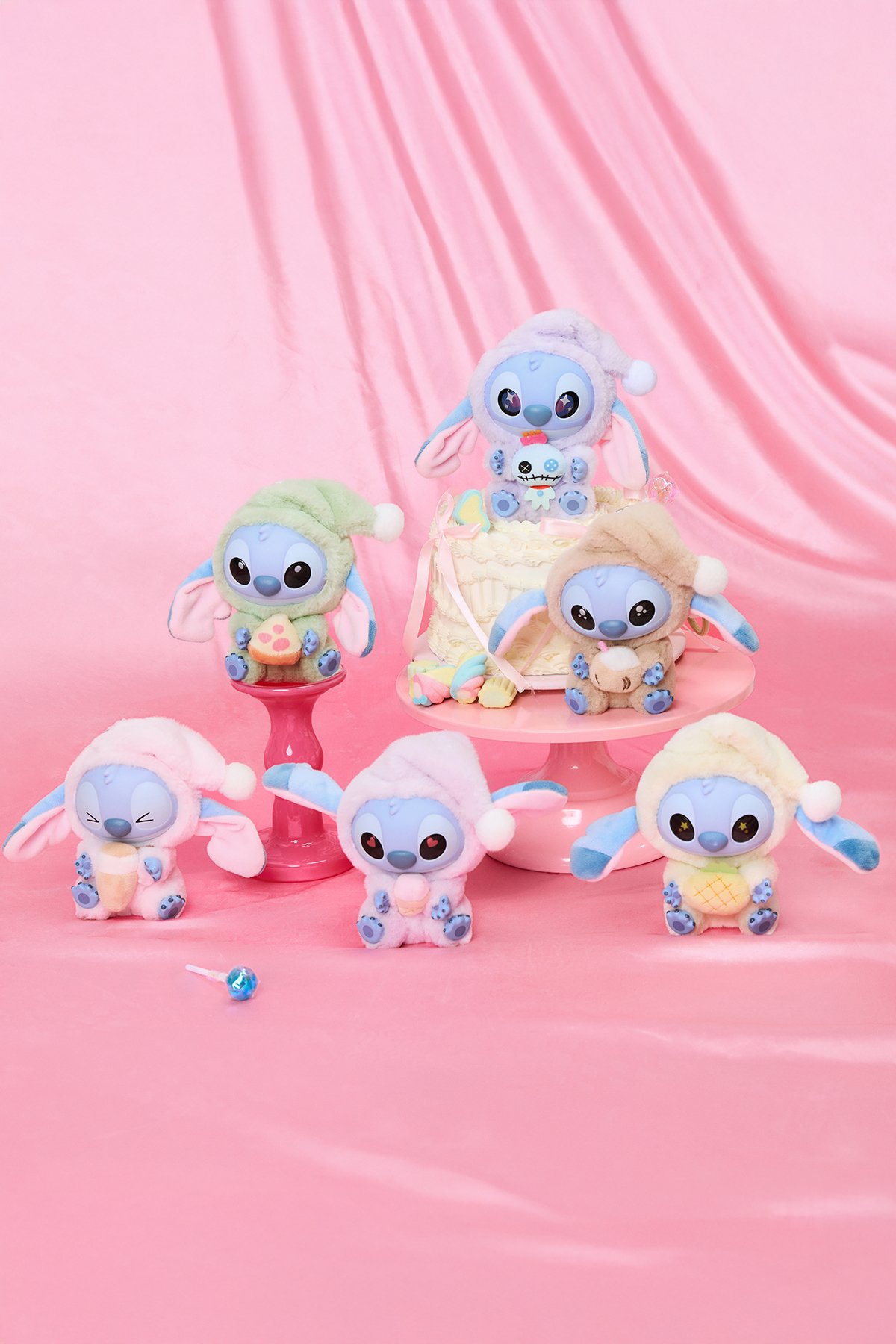Disney Lilo&Stitch Lisanslı Yiyecek Serisi Vinil Peluş Sürpriz Figürlü Kutu - Blind Box