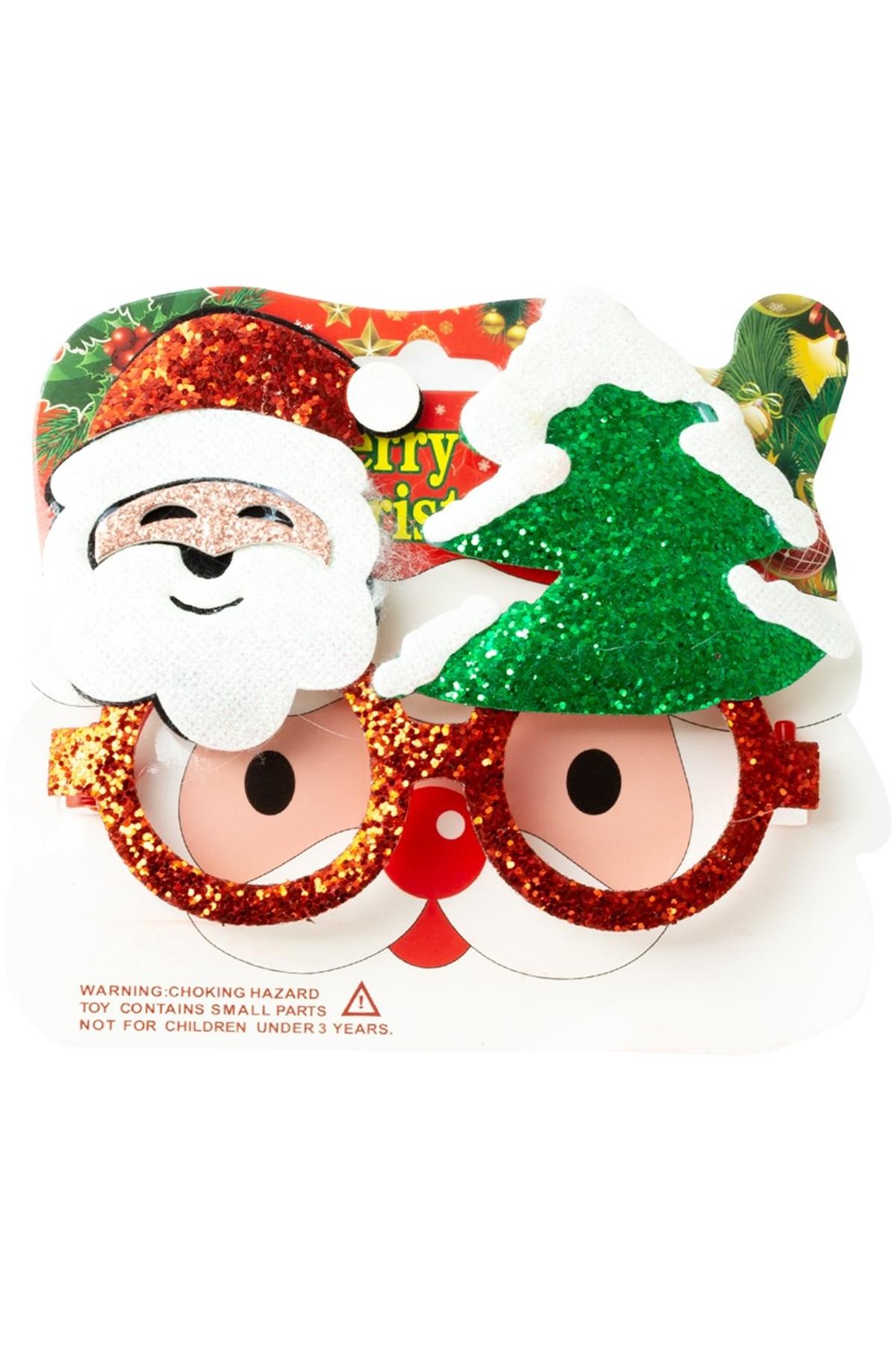 Yılbaşı Noel Baba Parti Gözlüğü-Çam