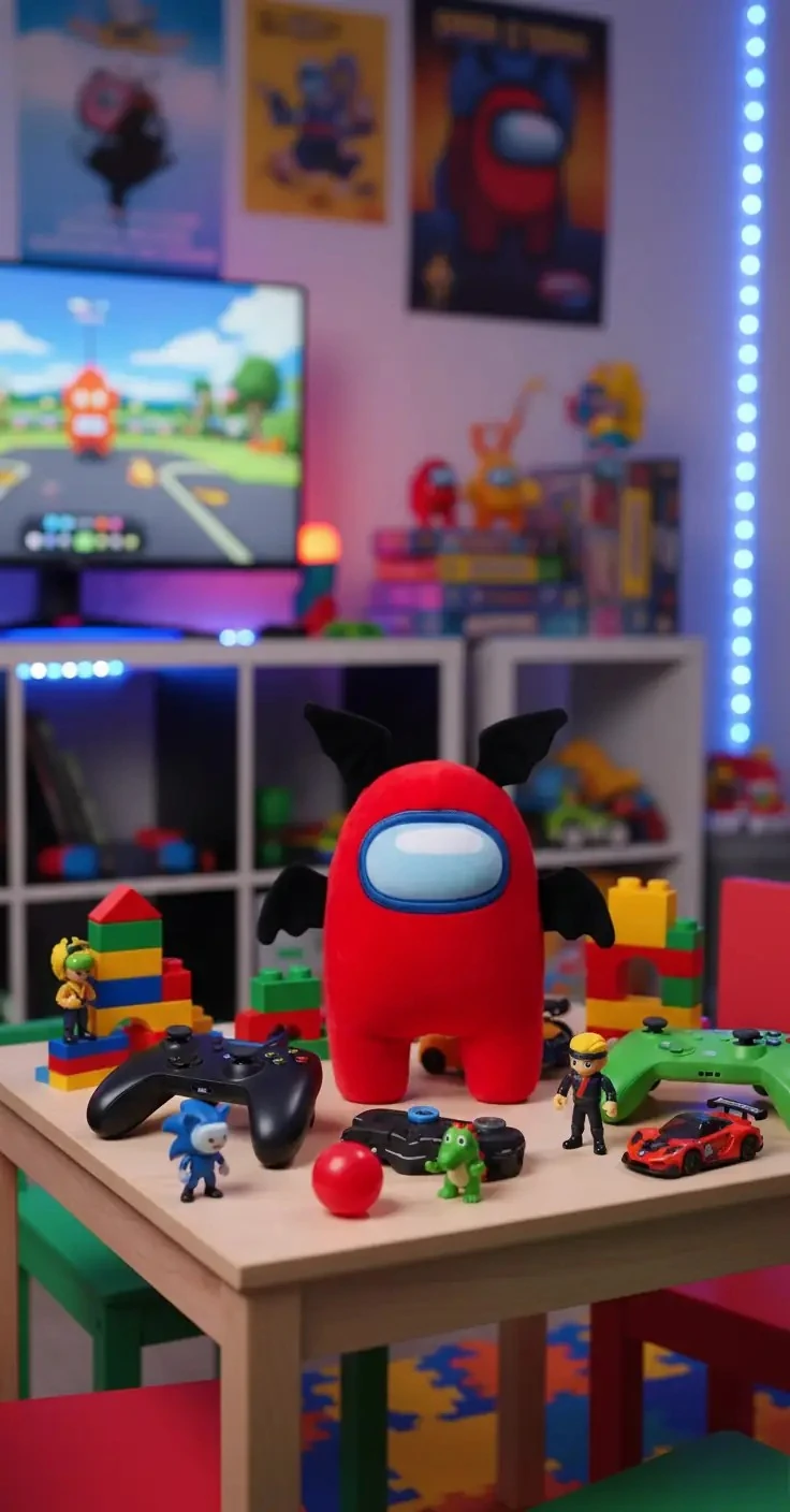 Yume Toys Among Us 30cm Peluş Oyuncak - Kırmızı