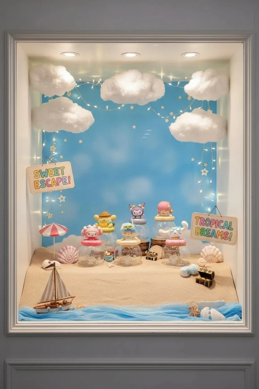 Sanrio Lisanslı İnci Saklama Hazinesi: Sürpriz Figürlü Kutu Blind Box