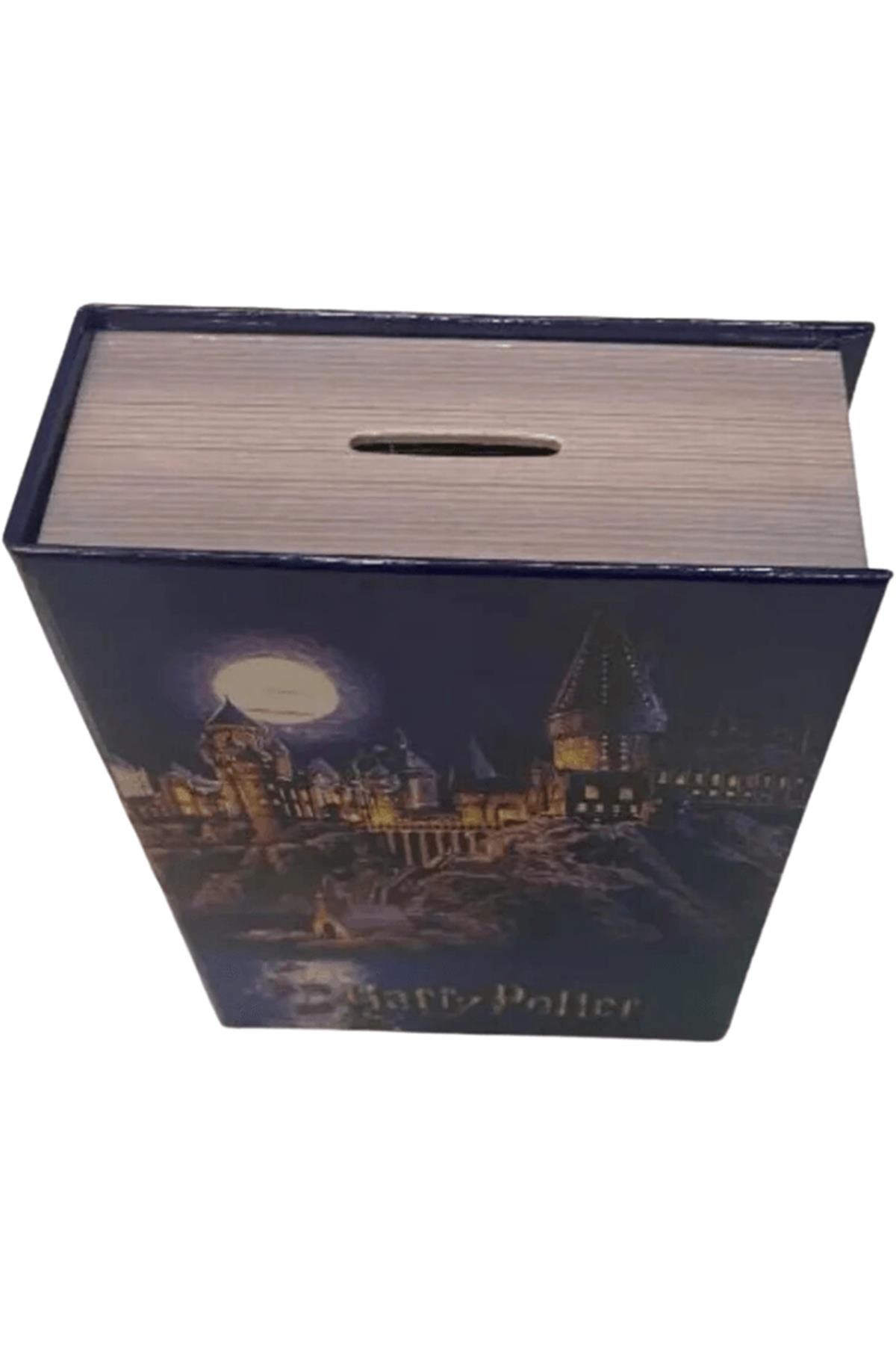 Harry Potter Lisanslı Kitap Görünümlü Kilitli Gizli Kasa-Kumbara Hogwards