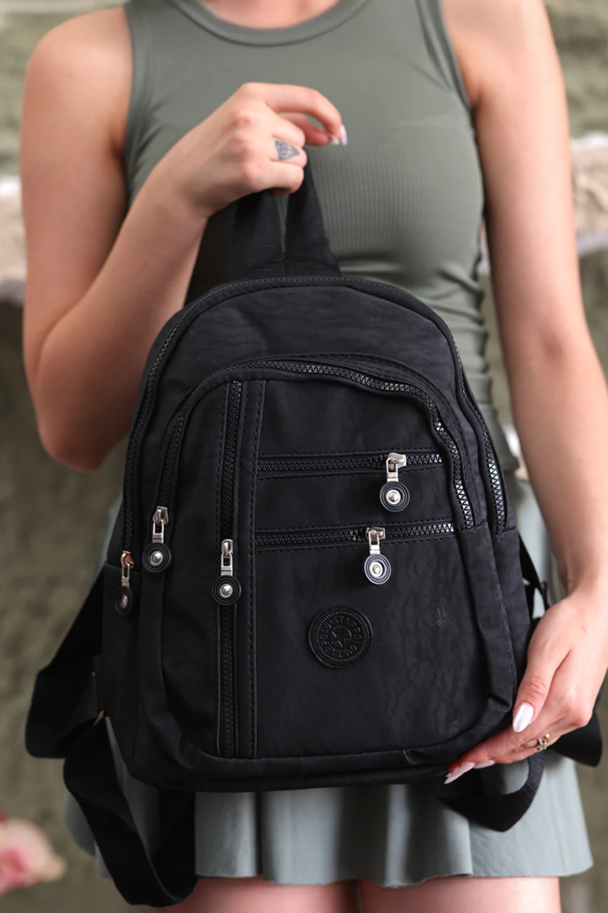 Taros Orta Boy Stars Sırt Çantası - Siyah