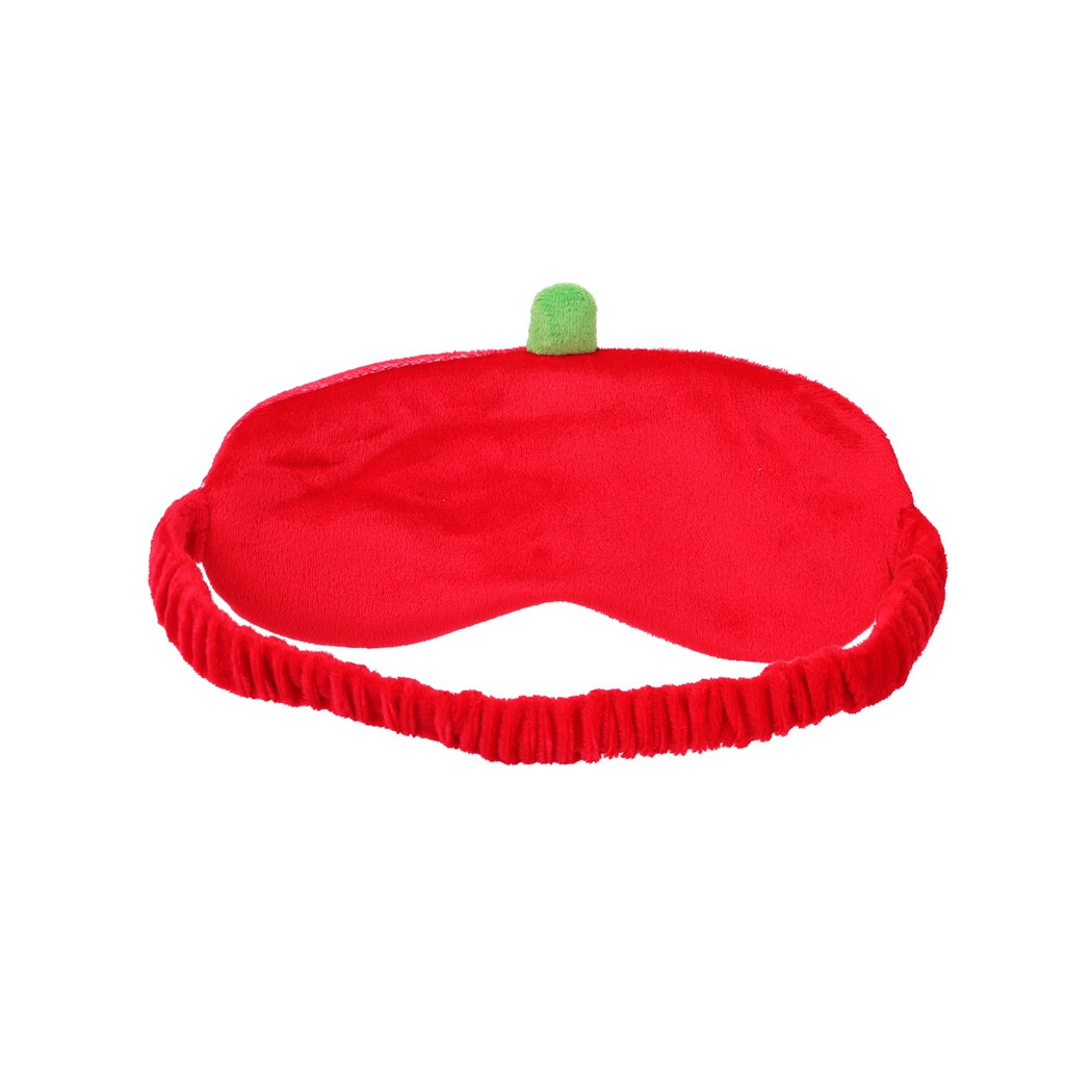 Gülen Meyve Serisi Uyku Gözlüklü Boyun Yastığı - Çilek 30 cm