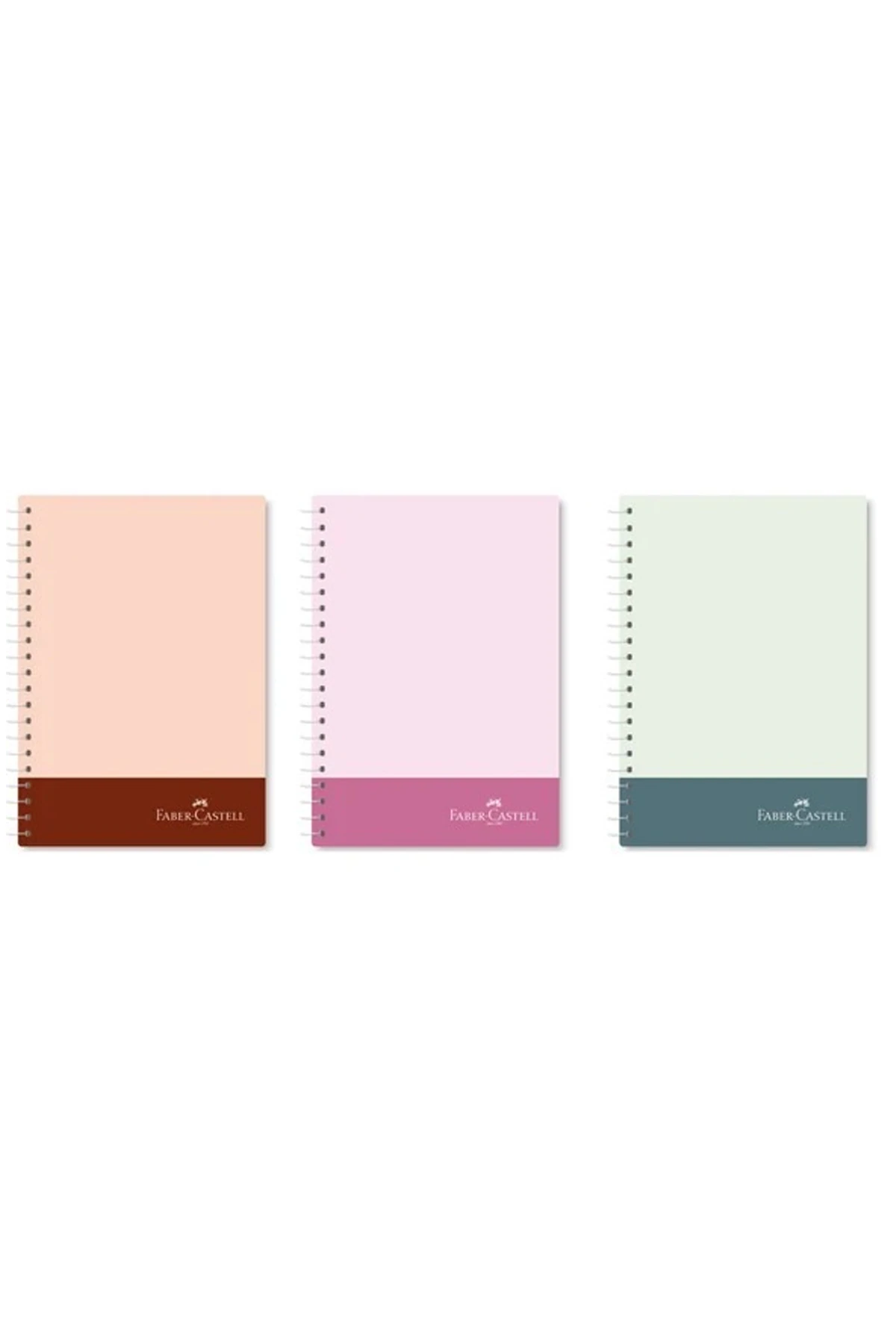 Faber Castell PP Bicolor Defter, 100 Yaprak, Kareli