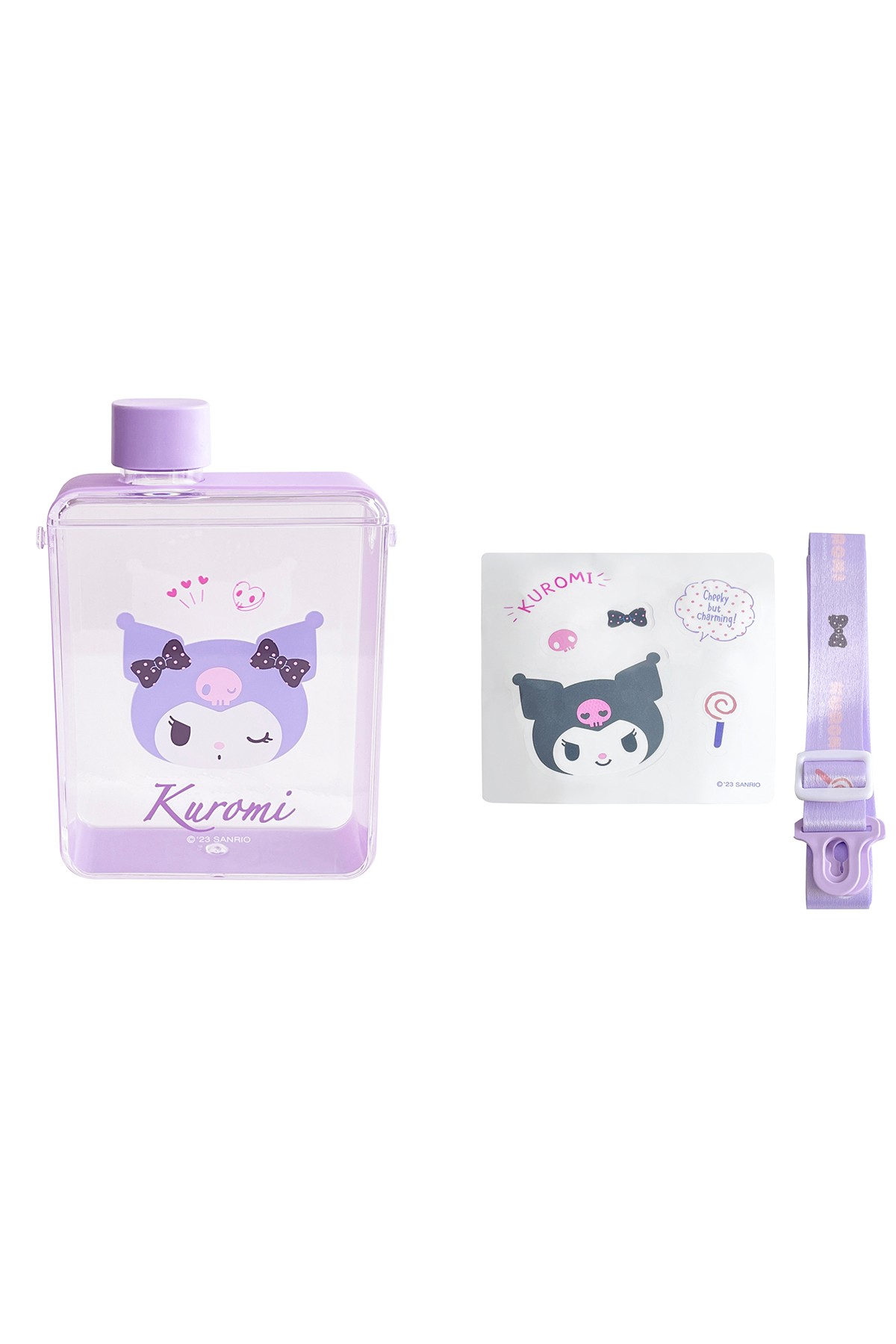 Sanrio Lisanslı Plastik Şişe (500ML) - Kuromi