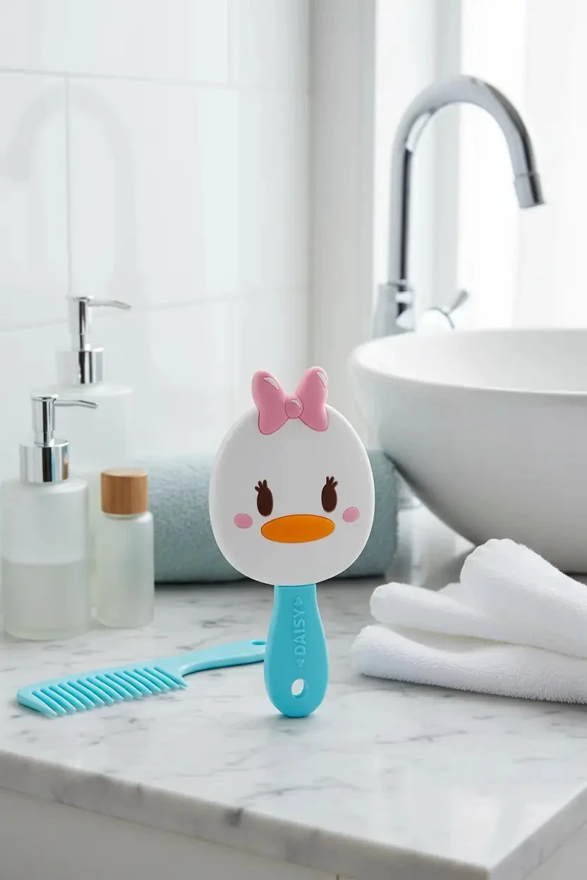 Disney Lisanslı Tsum Tsum Daisy El Aynası – Makyaj Ve Bakım İçin Kompakt Tasarım 9 Cm