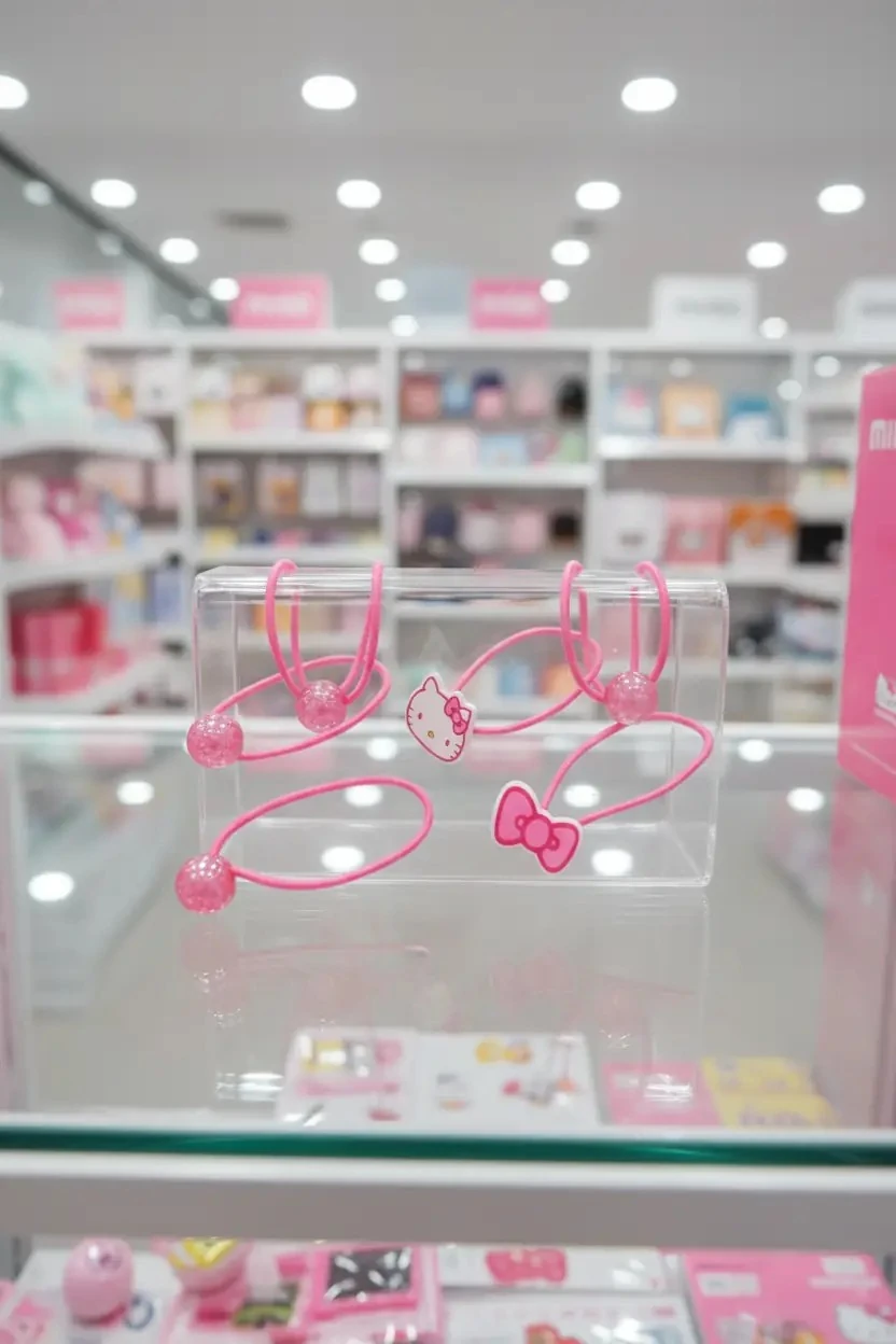 Sanrio Lisanslı Hello Kitty Saç Tokaları (4 adet)