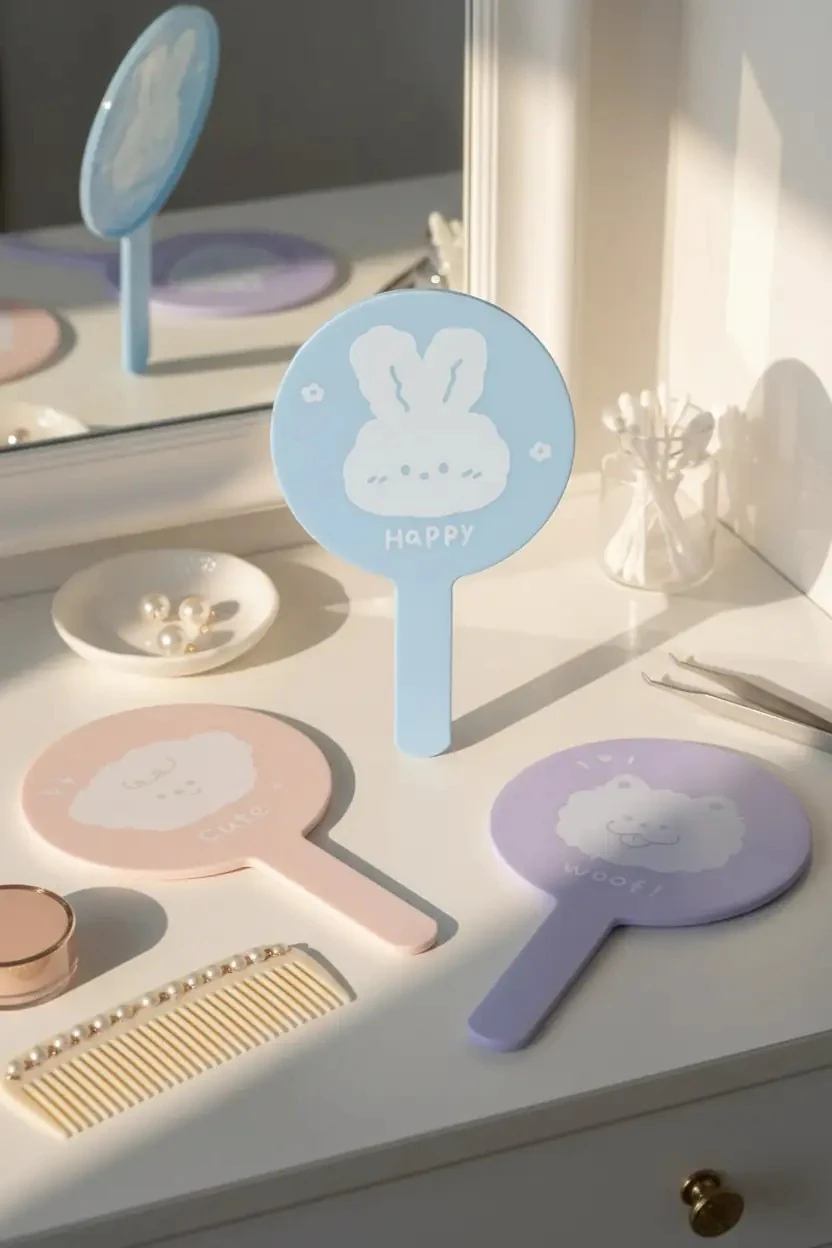 Miniso Lisanslı Hayvan Serisi Taşınabilir El Aynası – Hafif 17 Cm